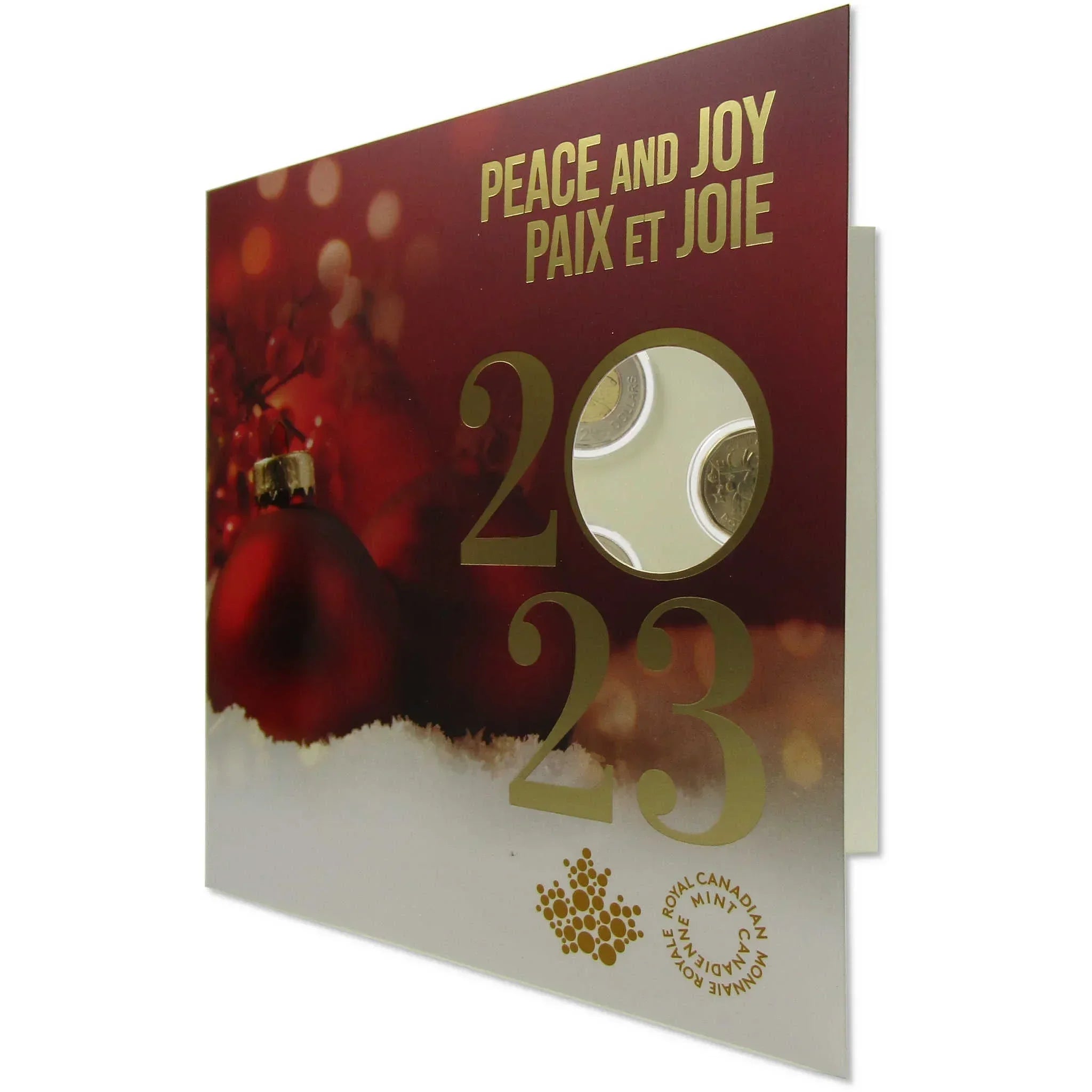 Peace & Joy Holiday 5-Coin Gift Card Set BU 2023 Canada SKU:OPC105
