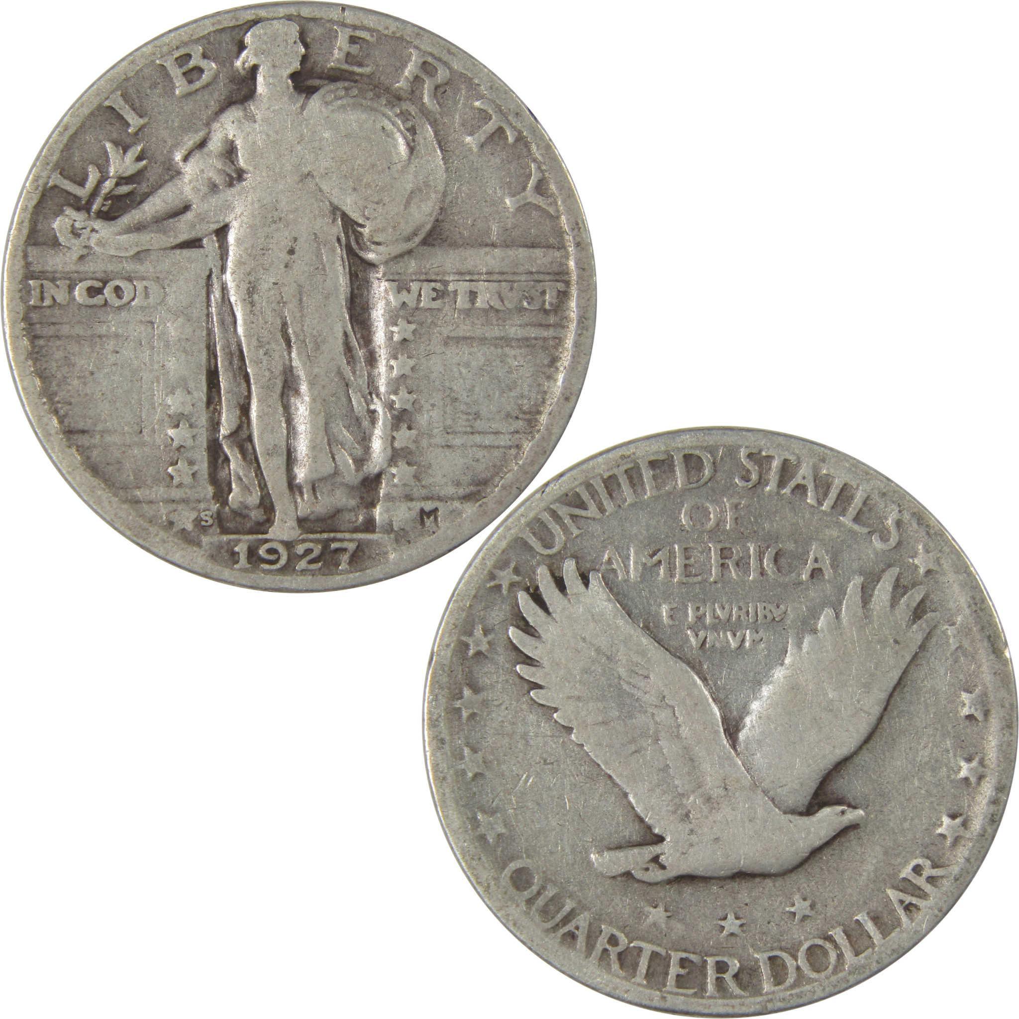 1927 S Standing Liberty Silver Quarter VG Very Good SKU:I24281