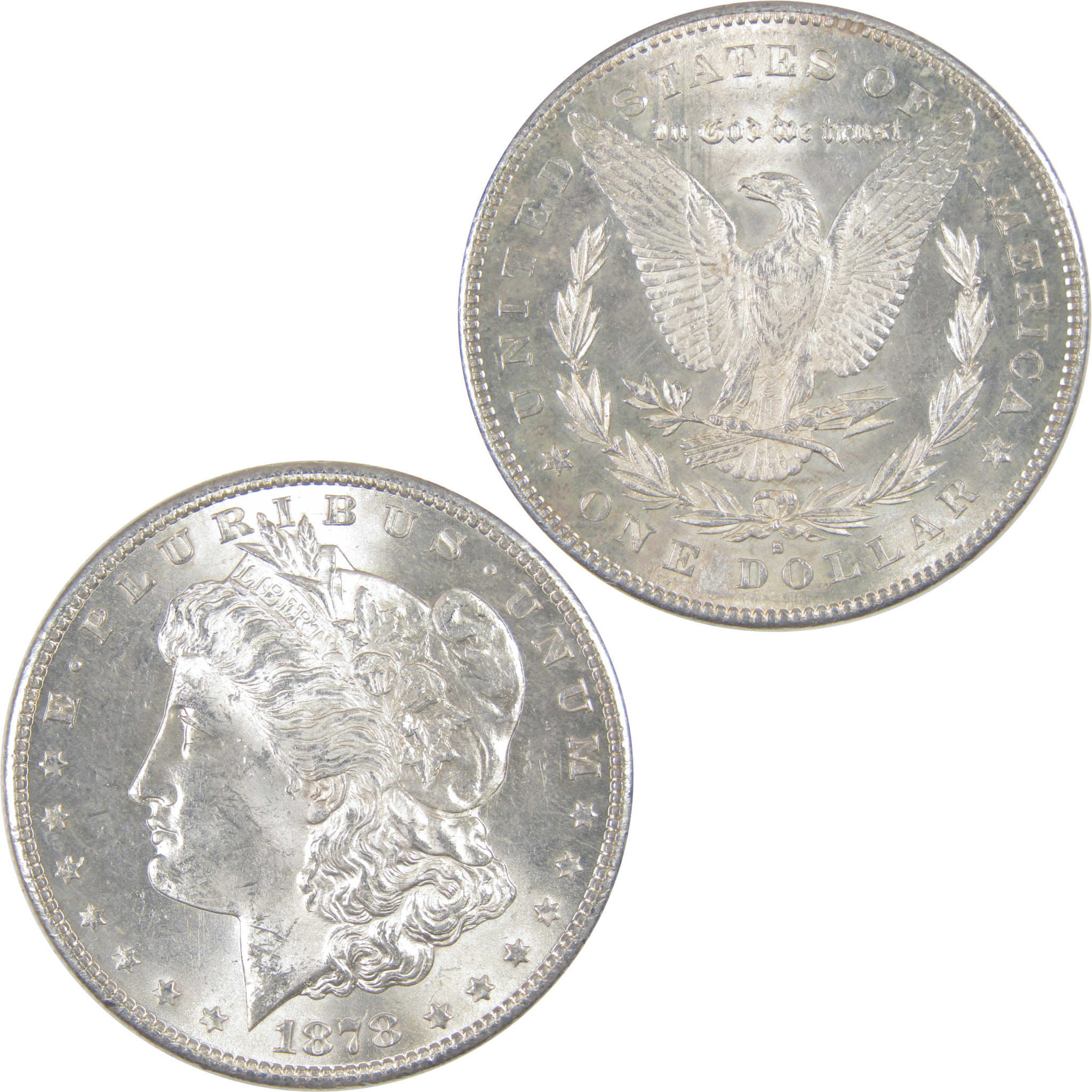 1878 S Morgan Dollar CH AU Choice About Uncirculated Silver SKU:I17309 - Morgan coin - Morgan silver dollar - Morgan silver dollar for sale - Profile Coins & Collectibles