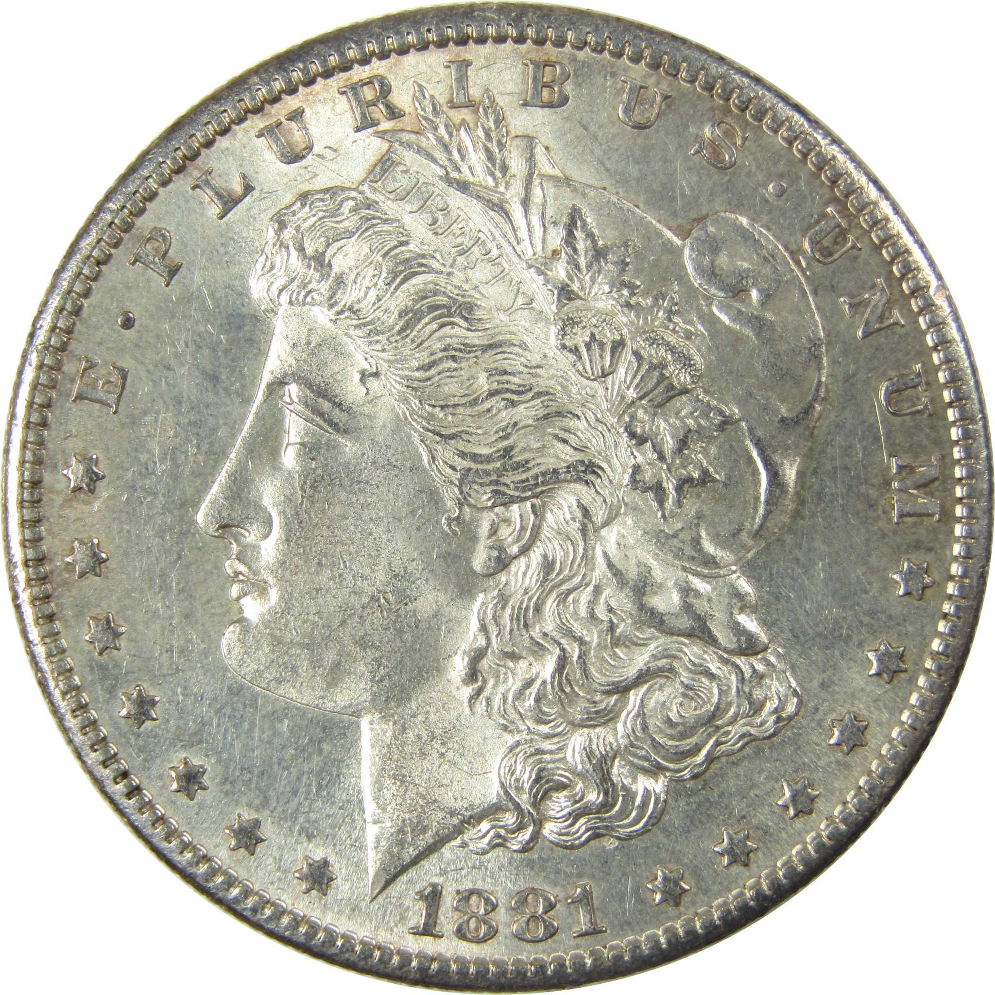 1881 S Morgan Silver Dollar Borderline Uncirculated $1 Coin SKU:I25357 - Morgan coin - Morgan silver dollar - Morgan silver dollar for sale - Profile Coins & Collectibles