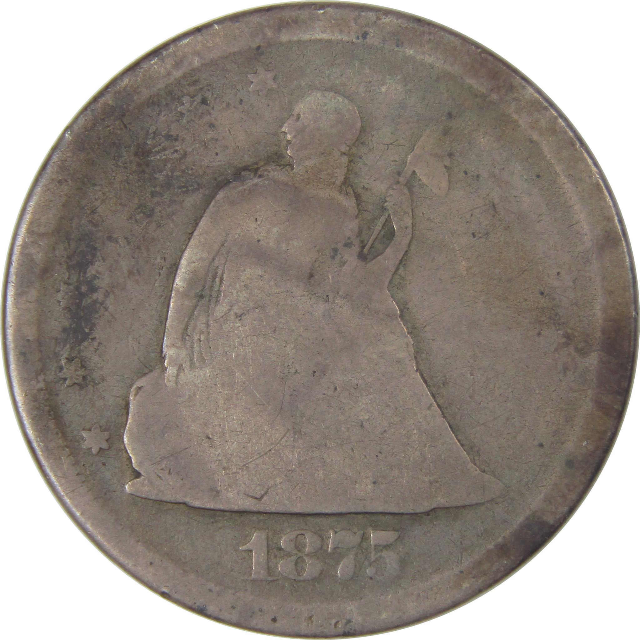 1875 S Seated Liberty Twenty Cent Piece G Good Silver SKU:I22784