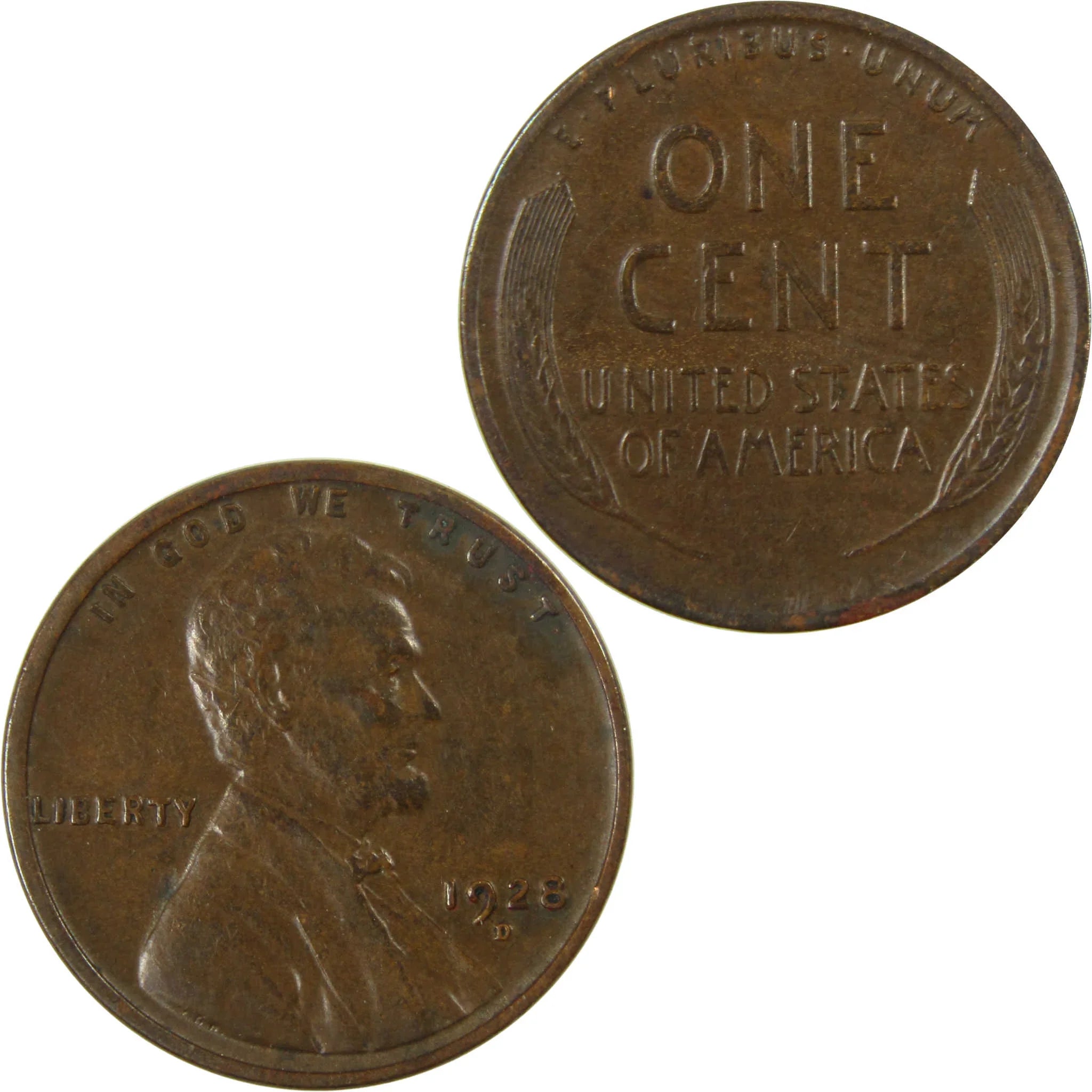 1928 D Lincoln Wheat Cent VF Very Fine Penny 1c Coin SKU:I27640