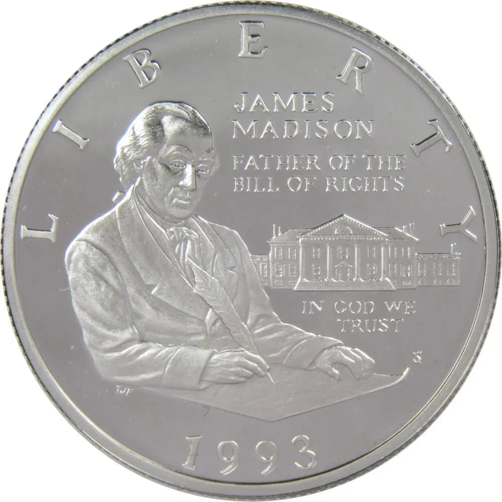 1993 S Bill of Rights Commemorative Silver Half Dollar Proof 50c Coin