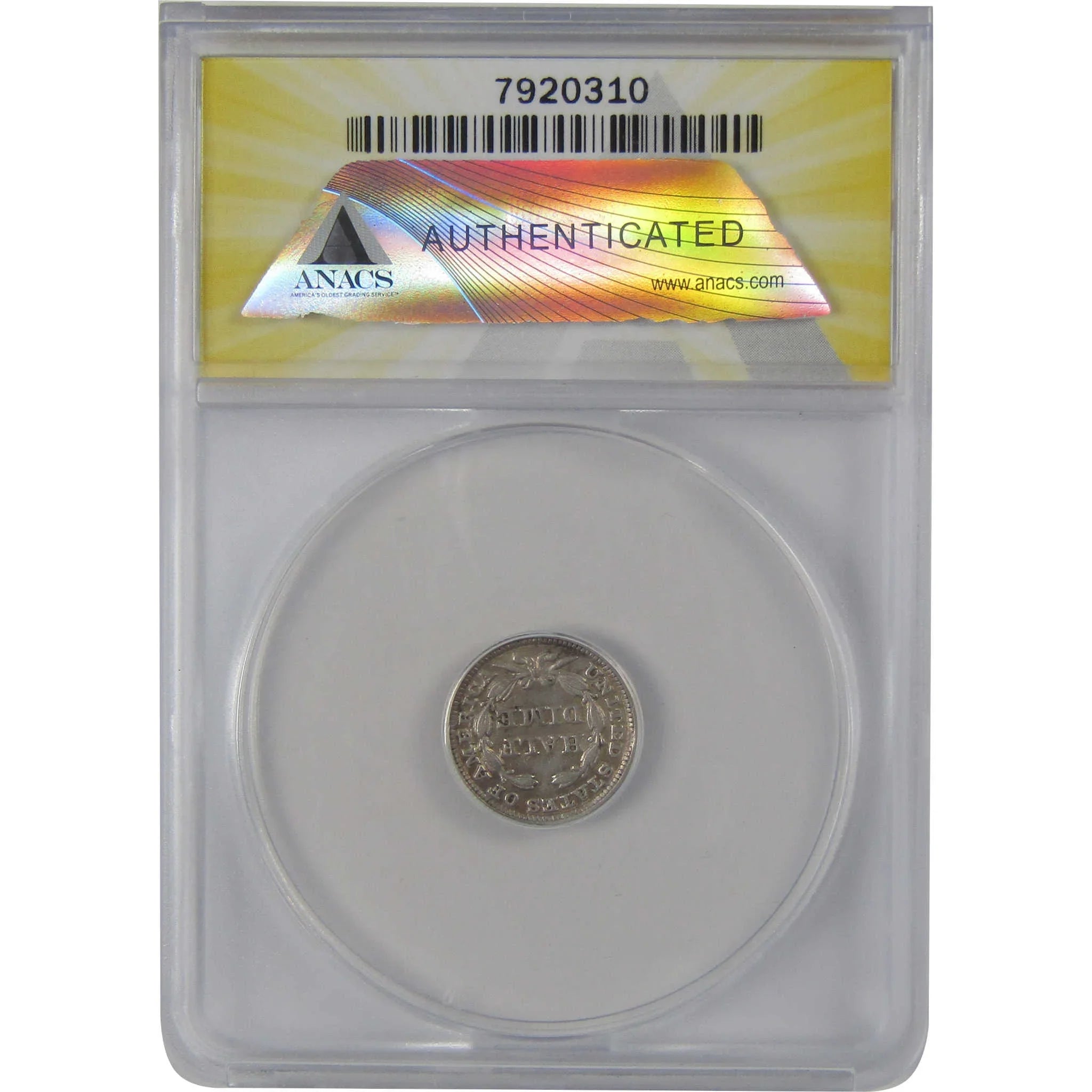 1849 Seated Liberty Half Dime EF 45 Details ANACS Silver SKU:CP127