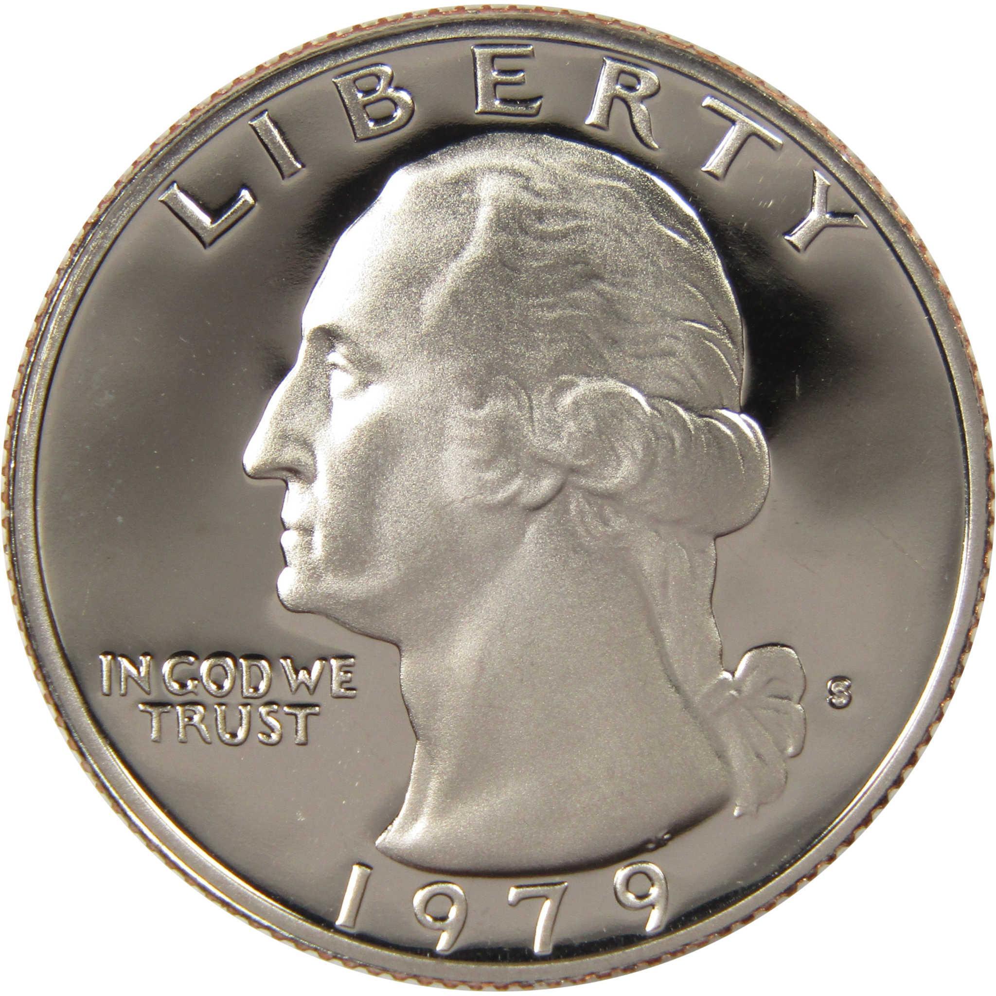 1979 S Type 2 Clear S Washington Quarter Clad 25c Proof Coin