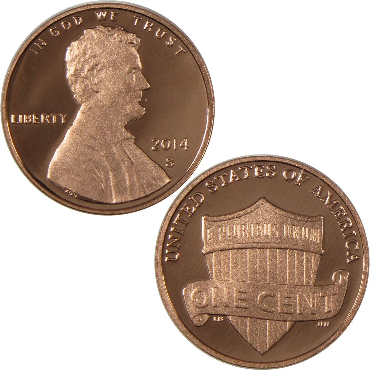 2014 S Lincoln Shield Cent Proof Penny 1c Coin Collectible