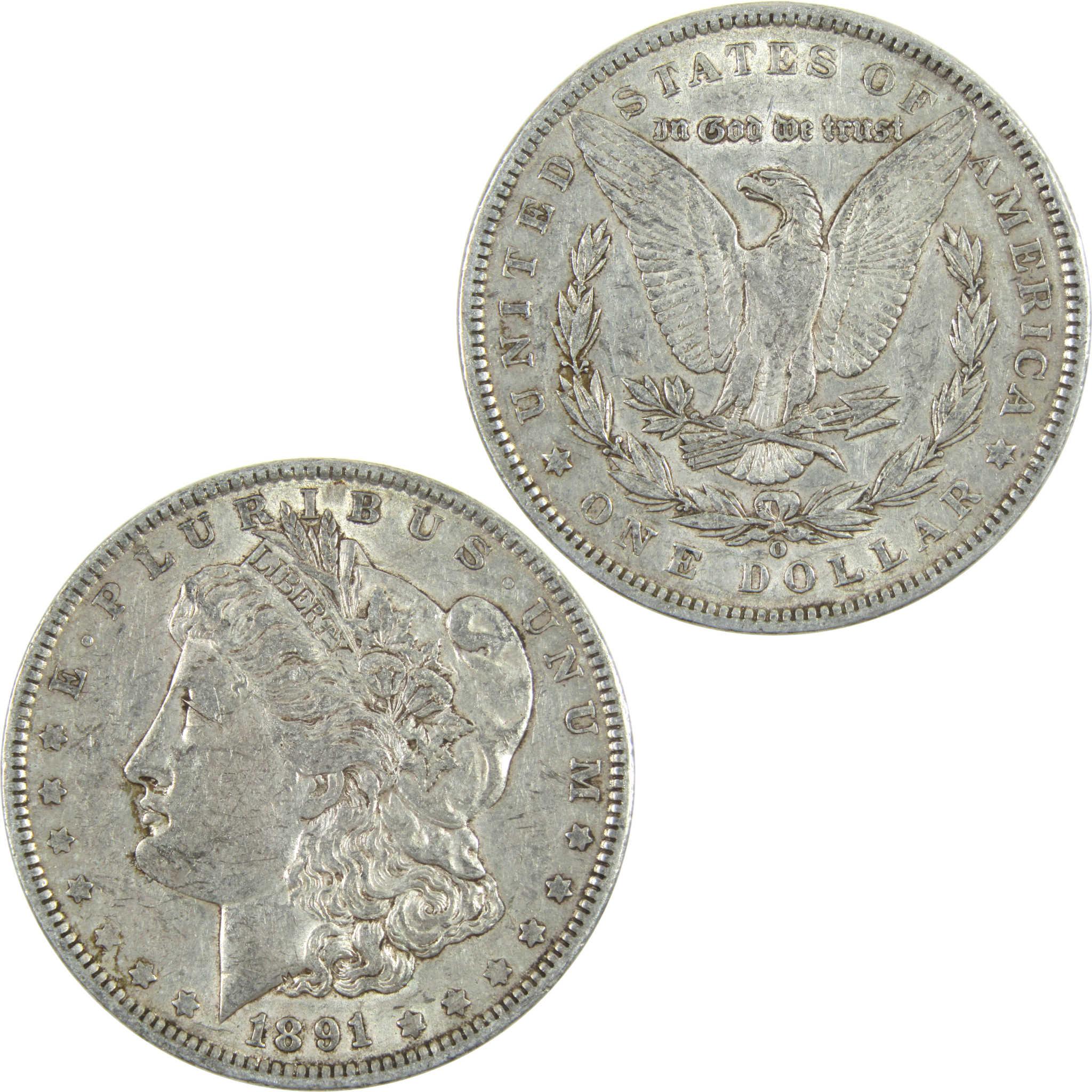 1891 O Morgan Dollar XF EF Extremely Fine Silver $1 Coin SKU:I14480 - Morgan coin - Morgan silver dollar - Morgan silver dollar for sale - Profile Coins & Collectibles