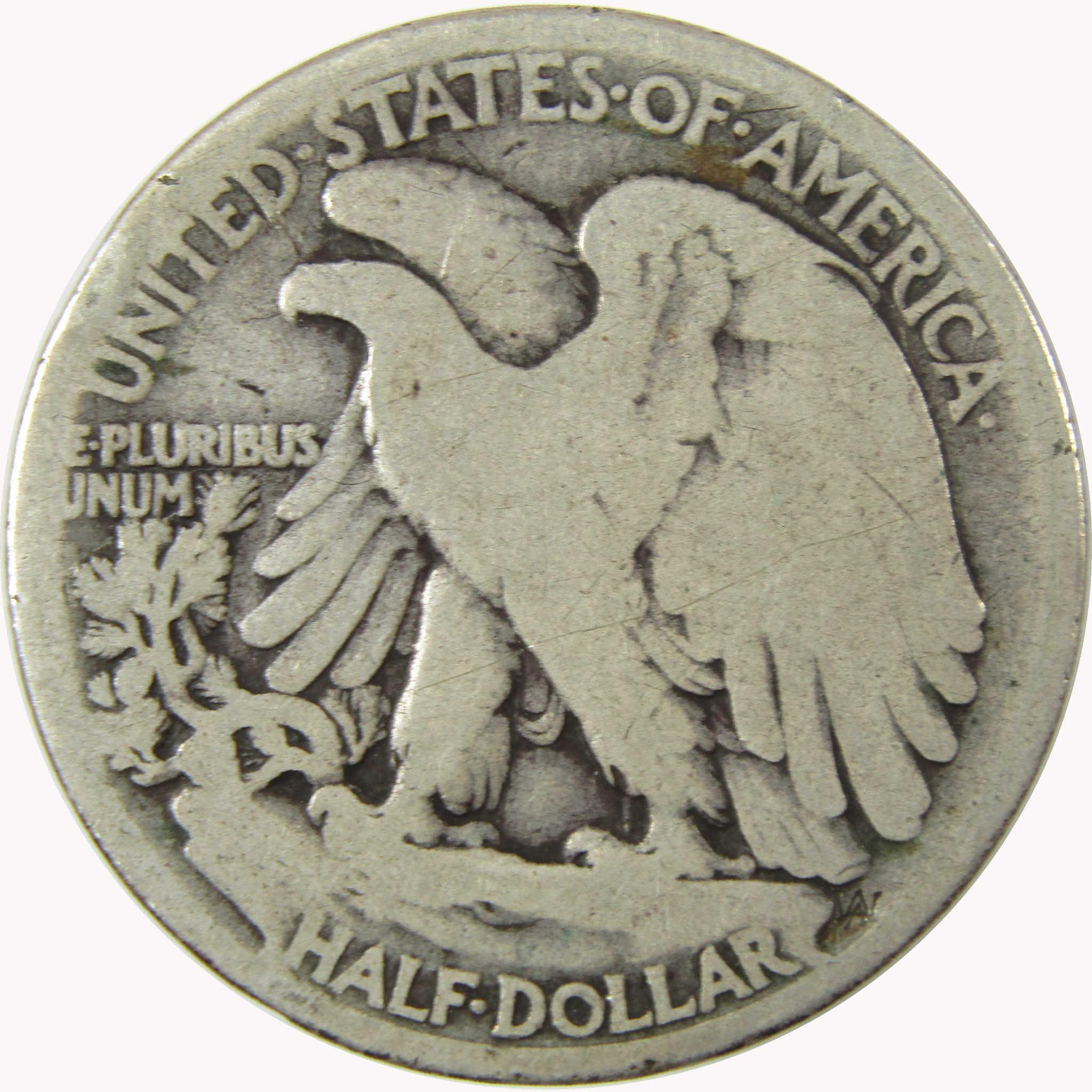 1916 D Liberty Walking Silver 50c G Good Details 50c CoinSKU:CP1472