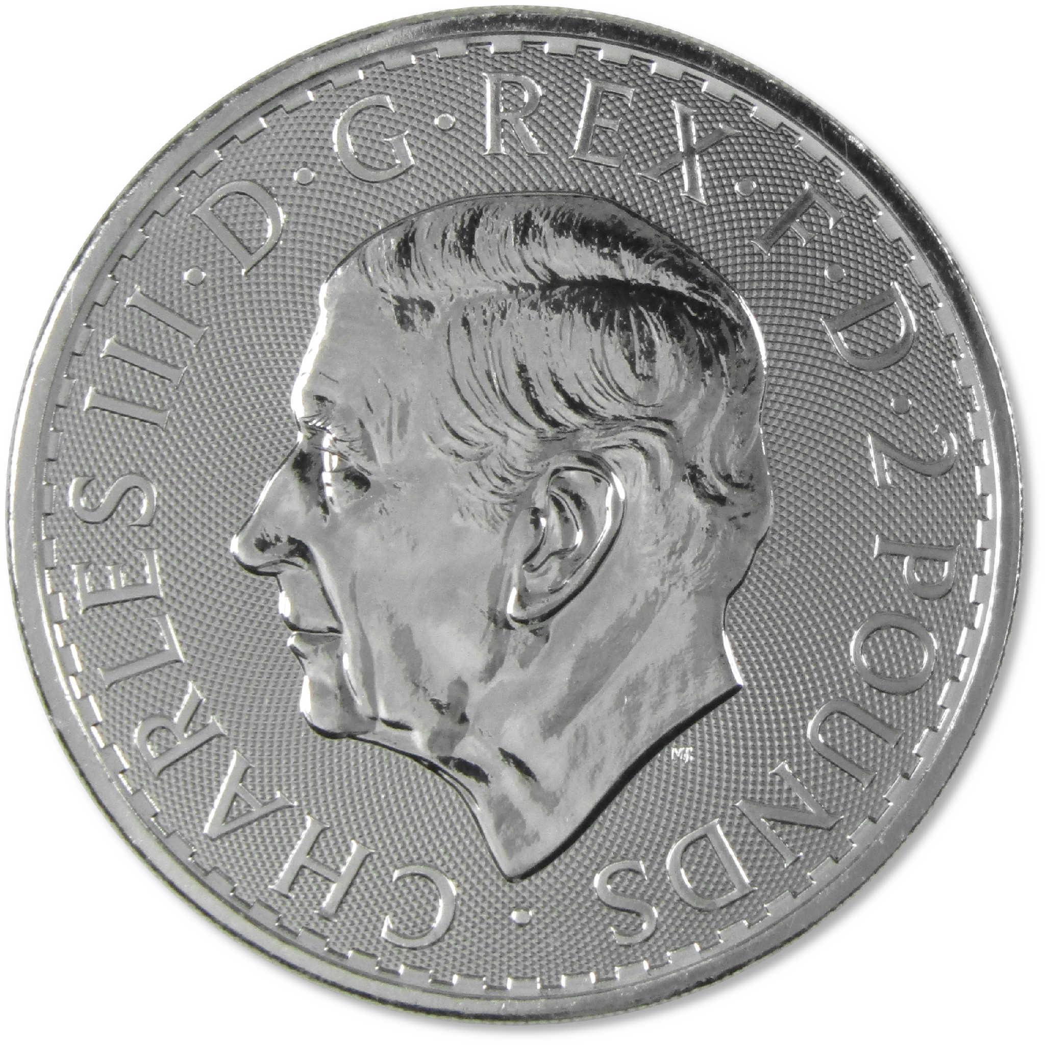 2026 UK Britannia £2 1 oz .999 Silver BU Brilliant Uncirculated Coin