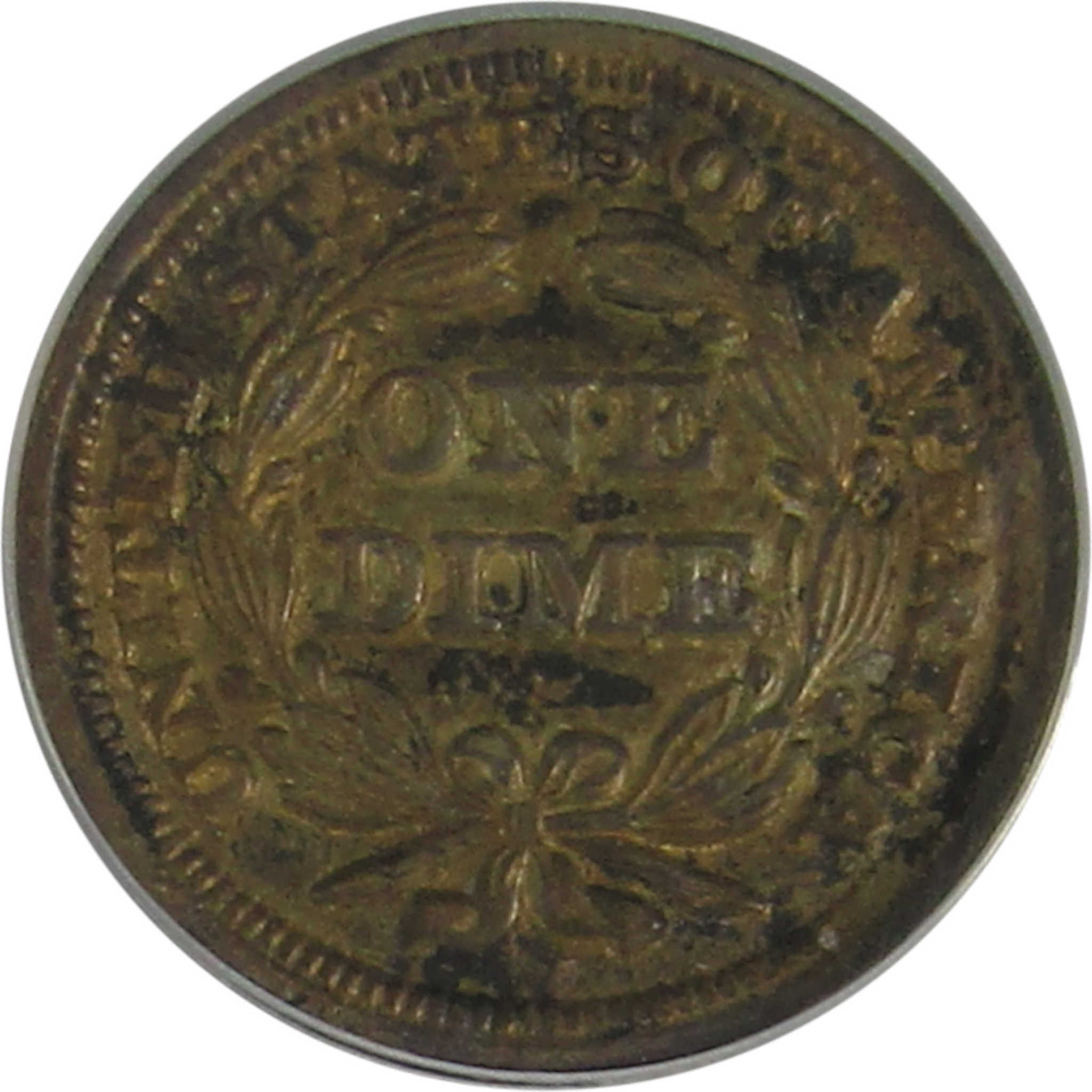 1856 Small Date Seated Liberty Dime AU 55 ANACS Silver SKU:I23021