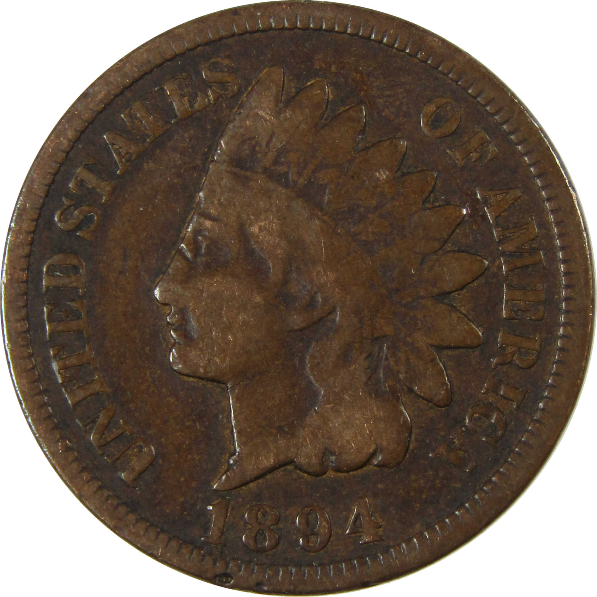 1894 Indian Head Cent G Good Penny 1c Coin Collectible SKU:I26548
