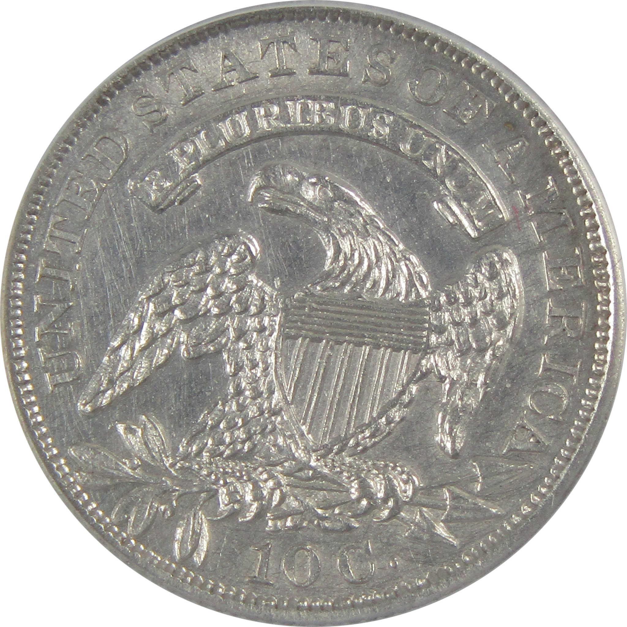1833 Capped Bust Dime AU 58 Details ANACS Silver 10c Coin SKU:CP133