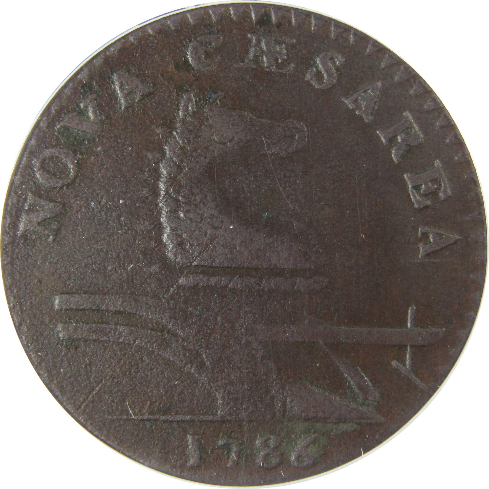 1786 New Jersey Copper VF 20 ANACS Post Colonial Coin SKU:CP569