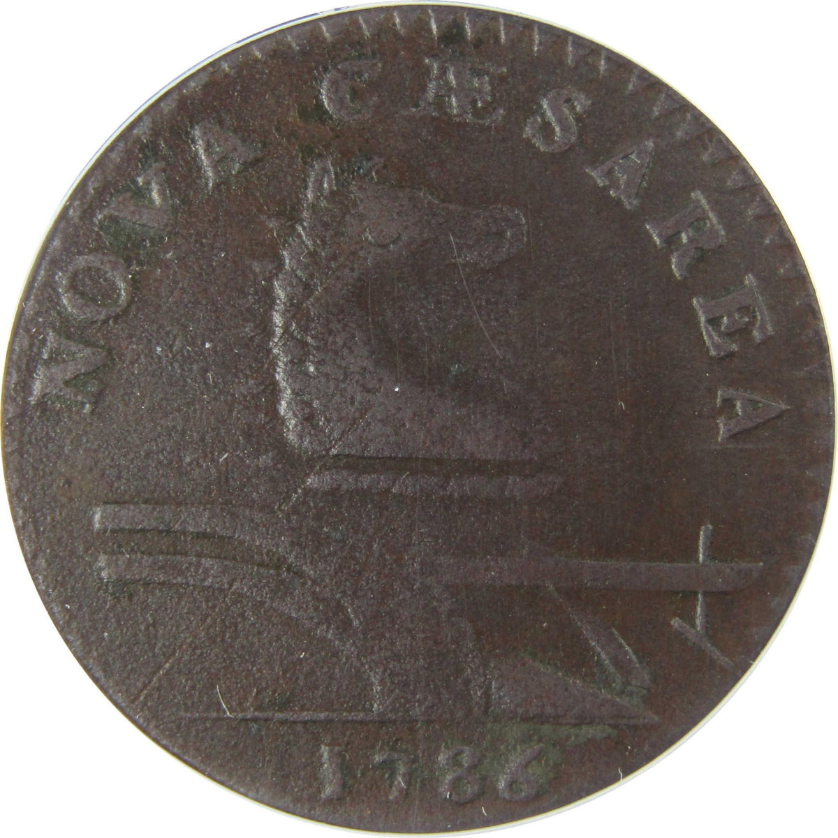 1786 New Jersey Copper VF 20 ANACS Post Colonial Coin SKU:CP569
