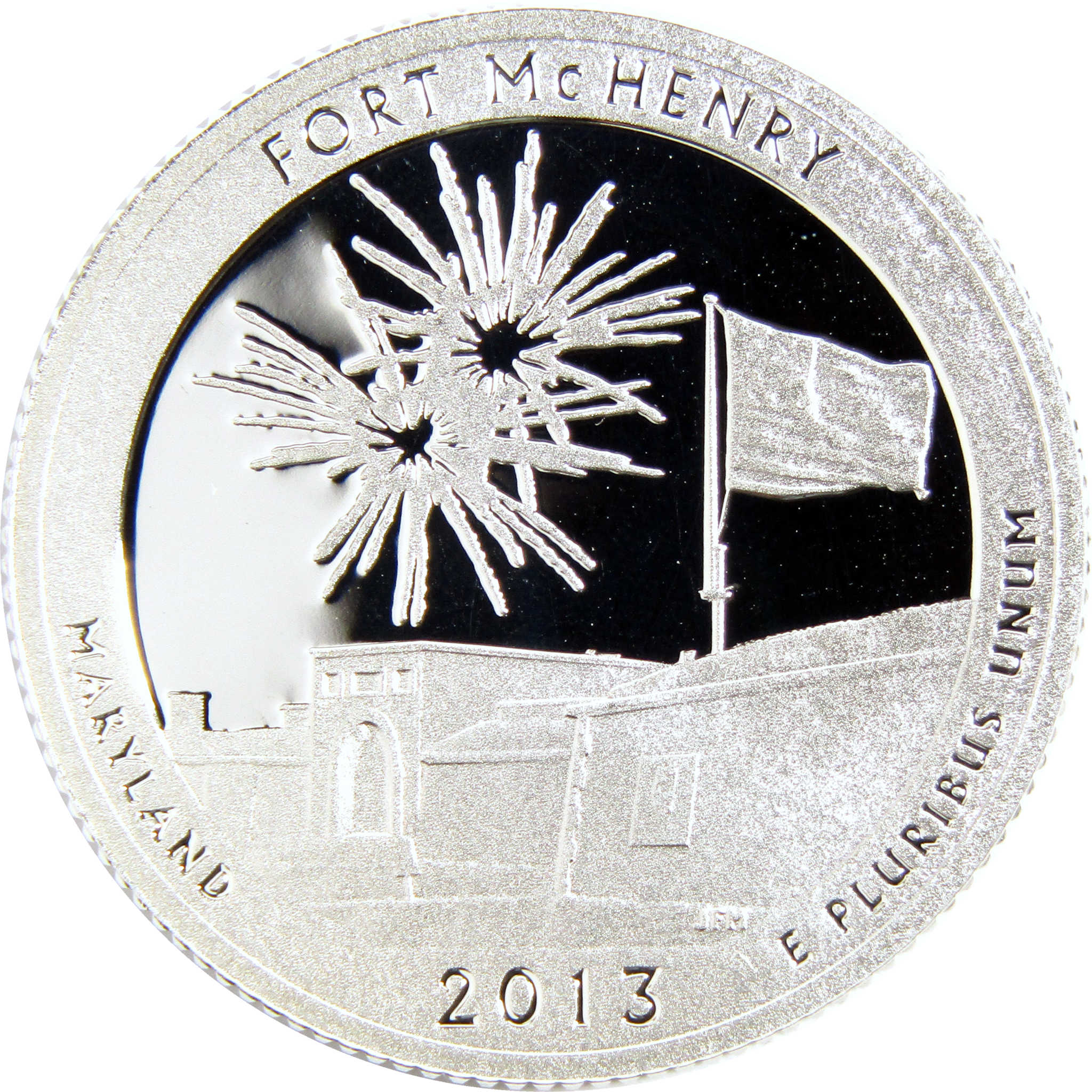 2013 S Fort McHenry National Monument Quarter Silver Proof 25c Coin
