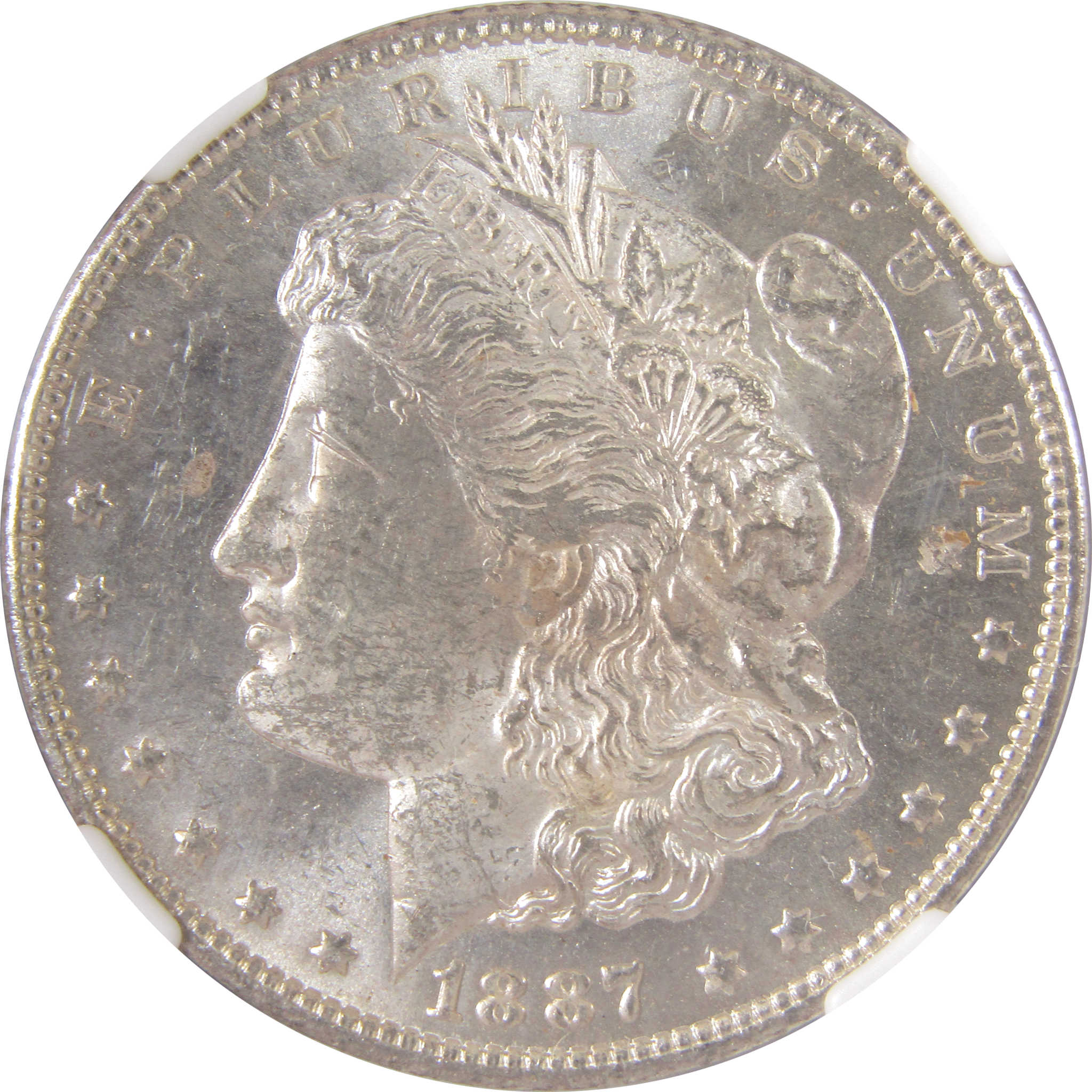 1887 O Morgan Dollar MS 62 NGC Silver Uncirculated Toned SKU:I18840