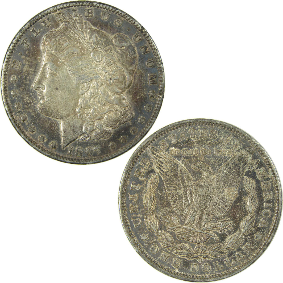 1897 O Morgan Silver Dollar XF EF Extremely Fine $1 Coin SKU:CP490 - Morgan coin - Morgan silver dollar - Morgan silver dollar for sale - Profile Coins & Collectibles