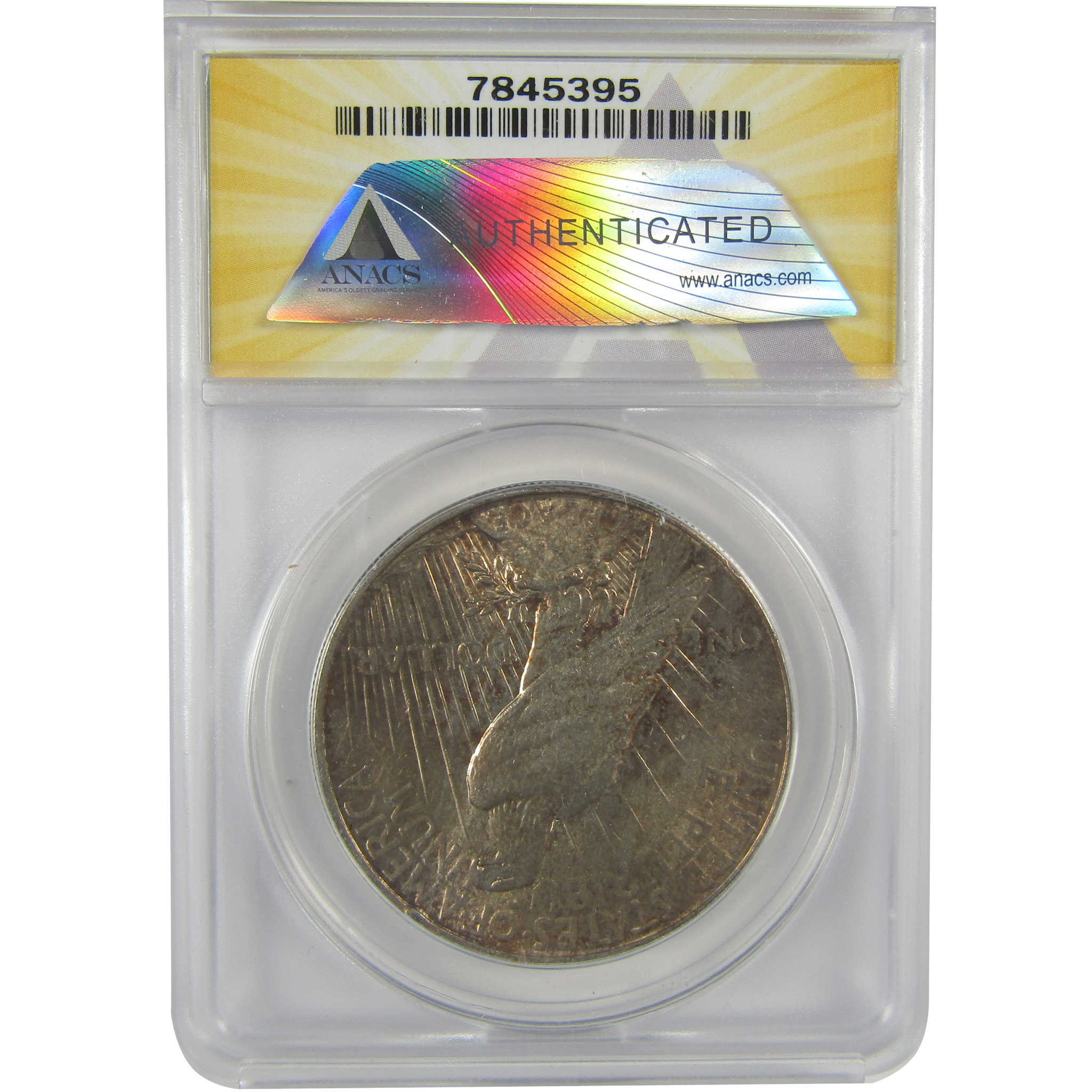 1934 Peace Dollar AU 58 Details ANACS Silver $1 Coin SKU:I21547