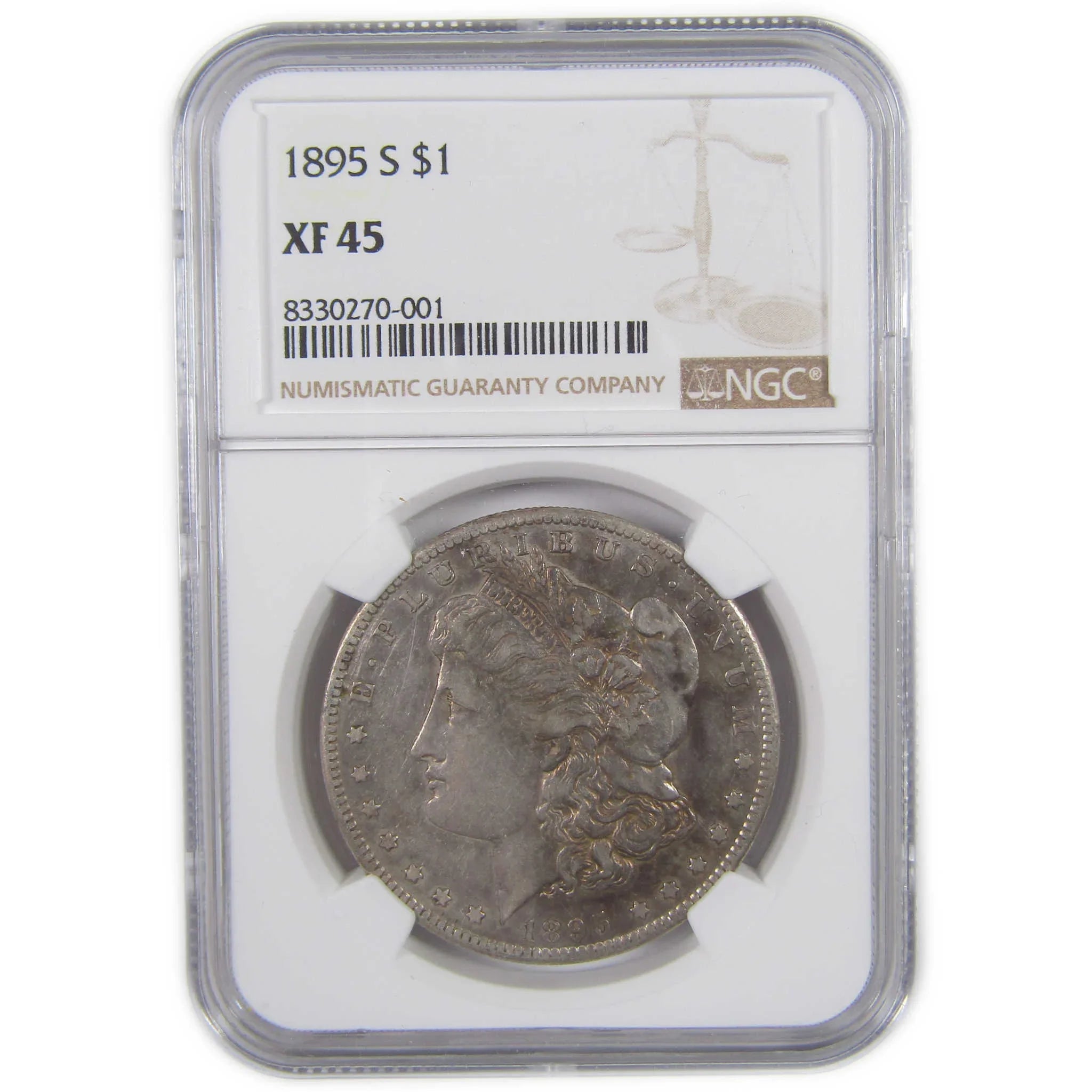 1895 S Morgan Dollar XF 45 NGC Silver $1 Coin SKU:I18269 - Morgan coin - Morgan silver dollar - Morgan silver dollar for sale - Profile Coins & Collectibles