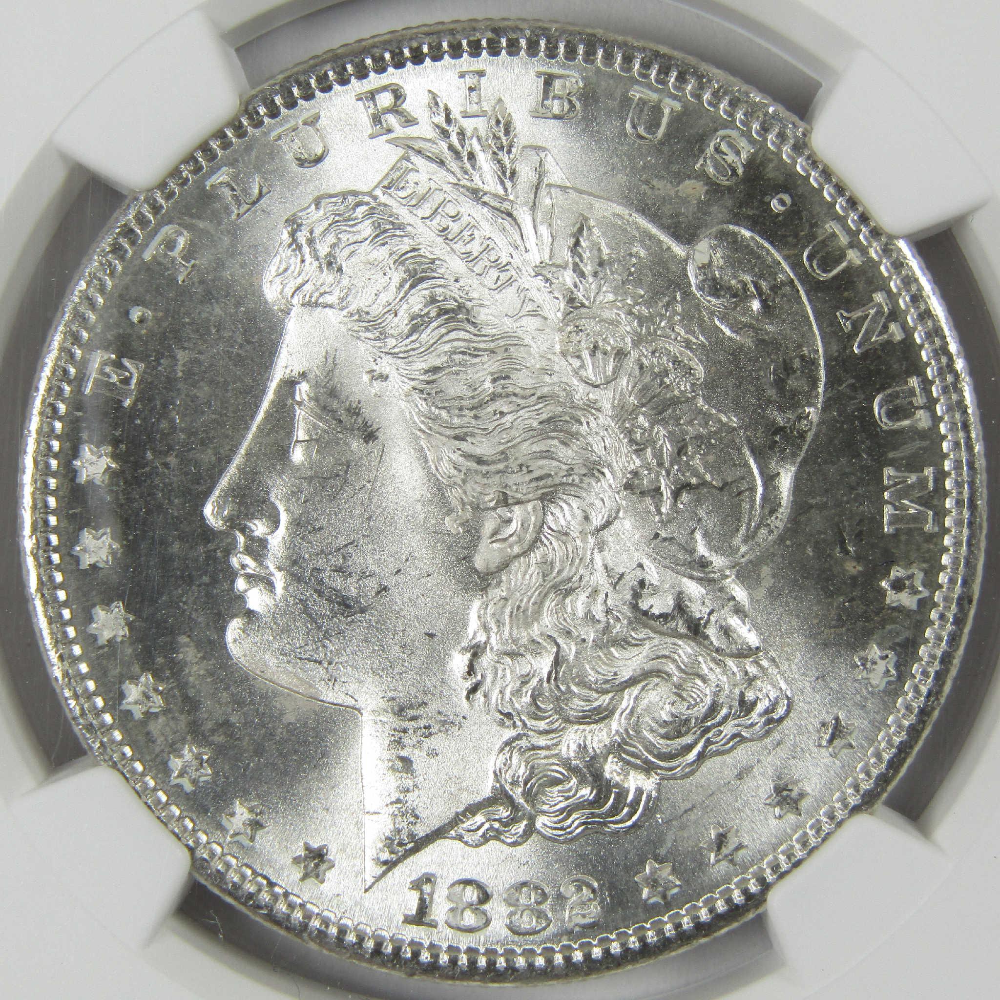 1882 S Morgan Silver Dollar MS 65 NGC Uncirculated $1 Coin Collectible - Morgan coin - Morgan silver dollar - Morgan silver dollar for sale - Profile Coins & Collectibles
