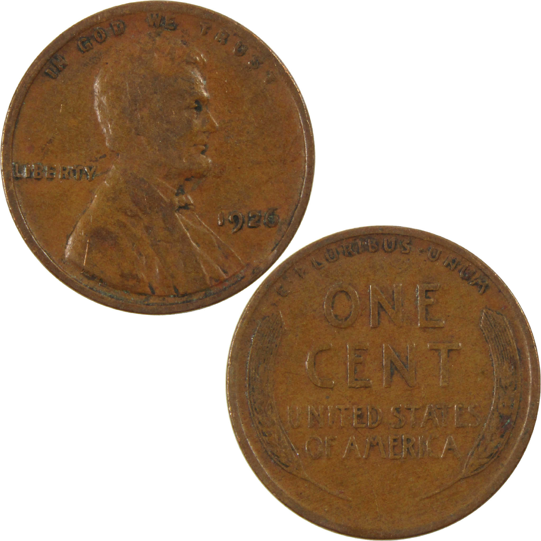1926 Lincoln Wheat Cent G Good Penny 1c Coin