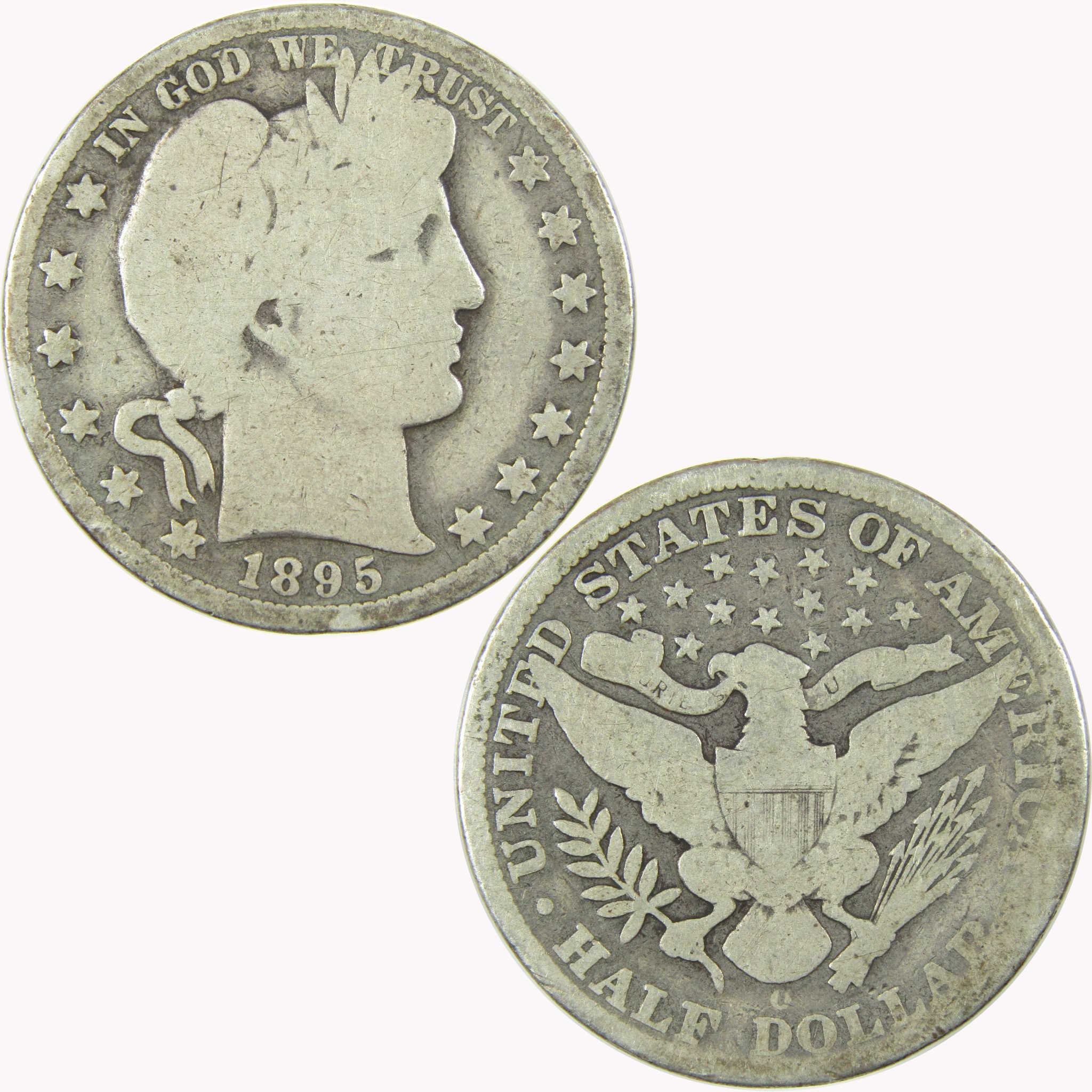 1895 O Barber Silver Half Dollar AG About Good 50c CoinSKU:CP1475