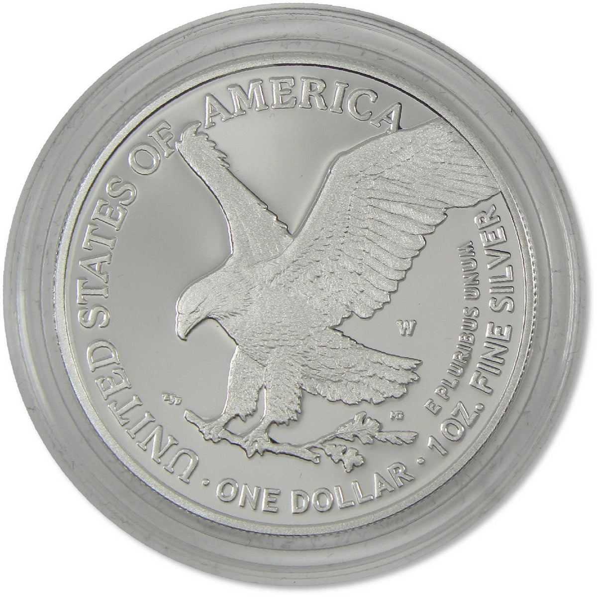 2021 W Type 2 American Silver Eagle Proof $1 Coin Collectible OGP COA