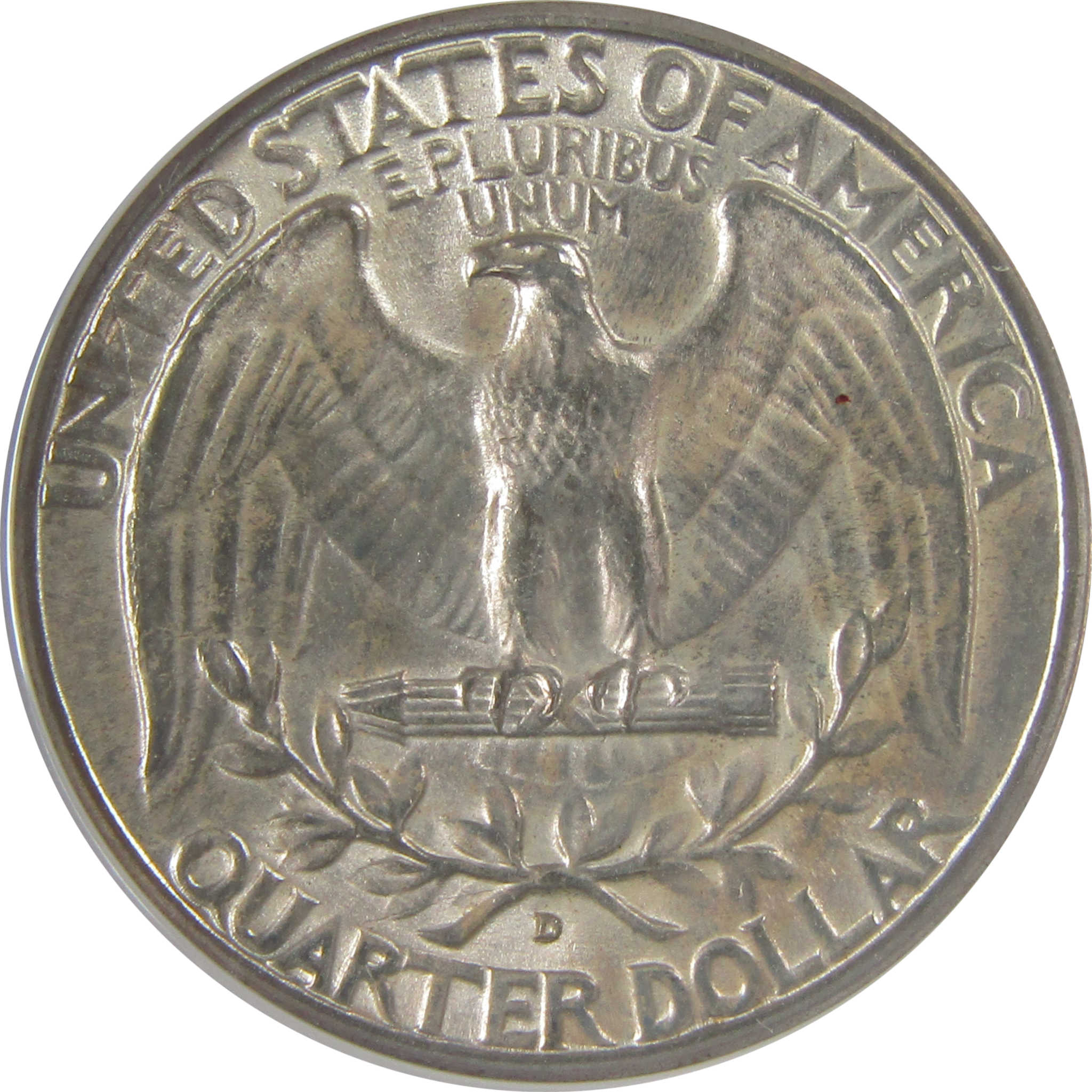 1934 D Heavy Motto Washington Quarter MS 63 ANACS Silver SKU:I23639