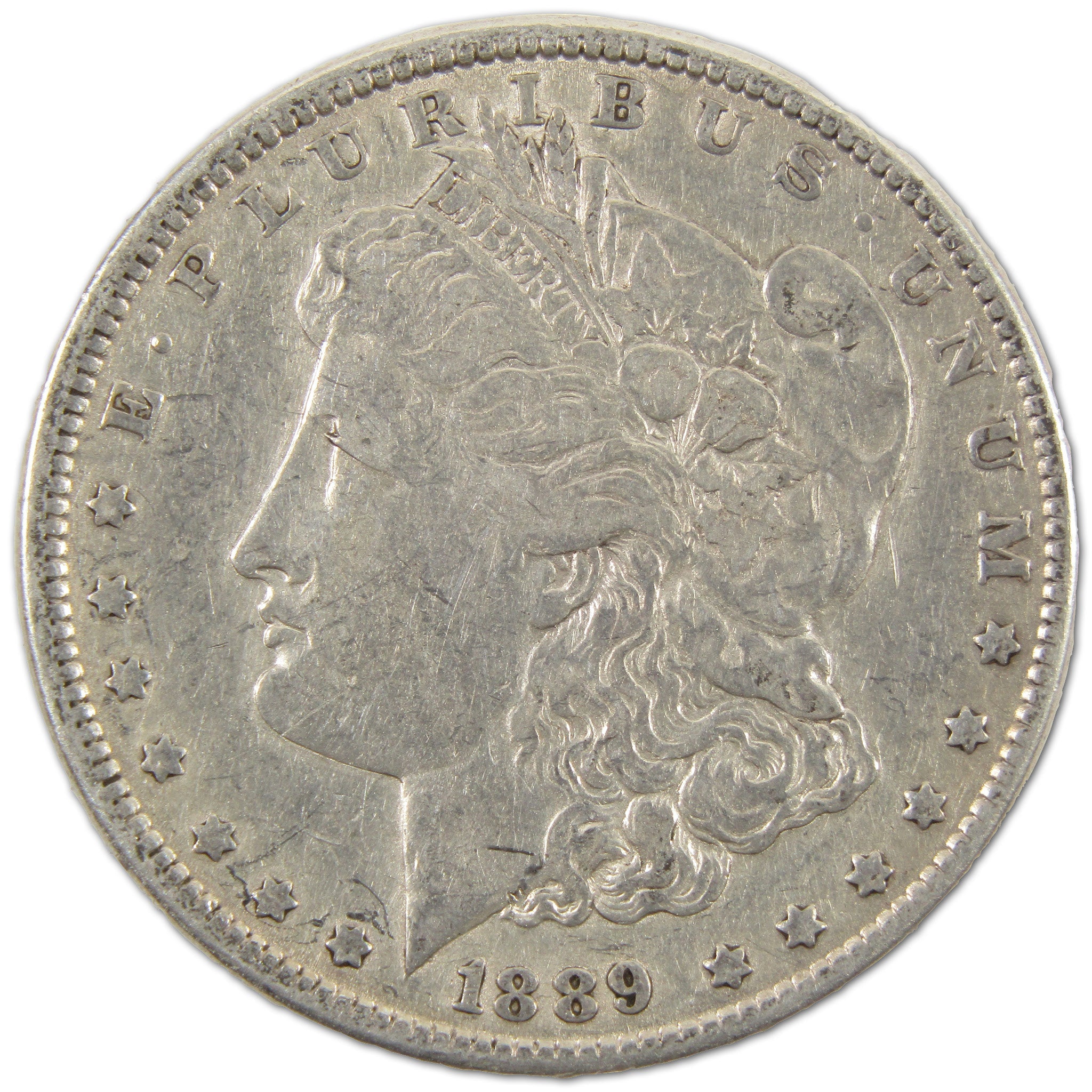 1889 Barwing Morgan Dollar XF EF Extremely Fine Details SKU:I10887 - Morgan coin - Morgan silver dollar - Morgan silver dollar for sale - Profile Coins & Collectibles
