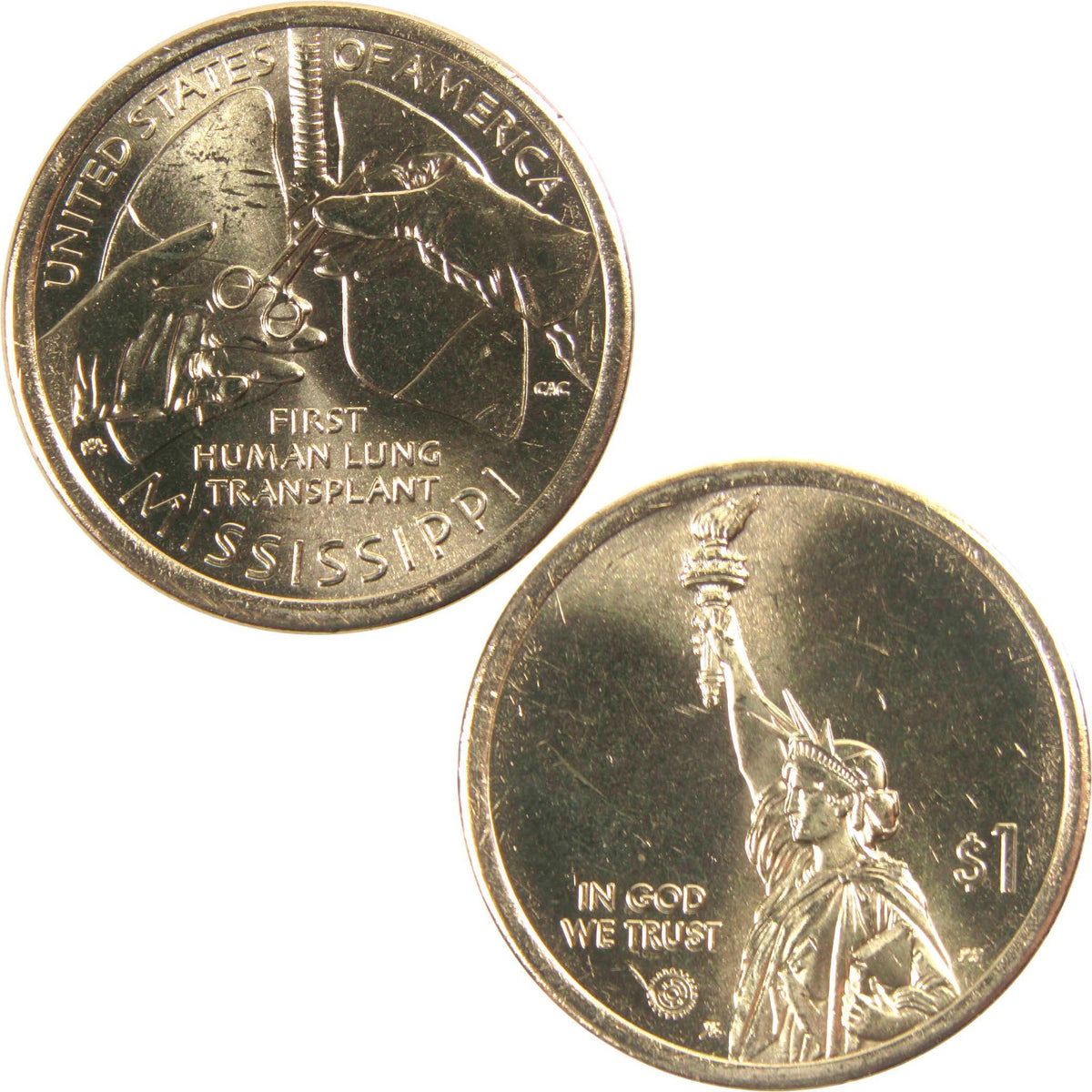 2023 P Mississippi Lung Transplant American Innovation $1 Uncirculated