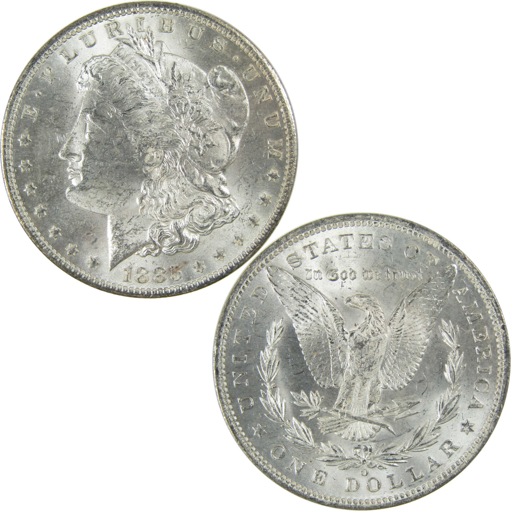 1885 O Morgan Silver Dollar Uncirculated Mint State $1 Coin SKU:I27479