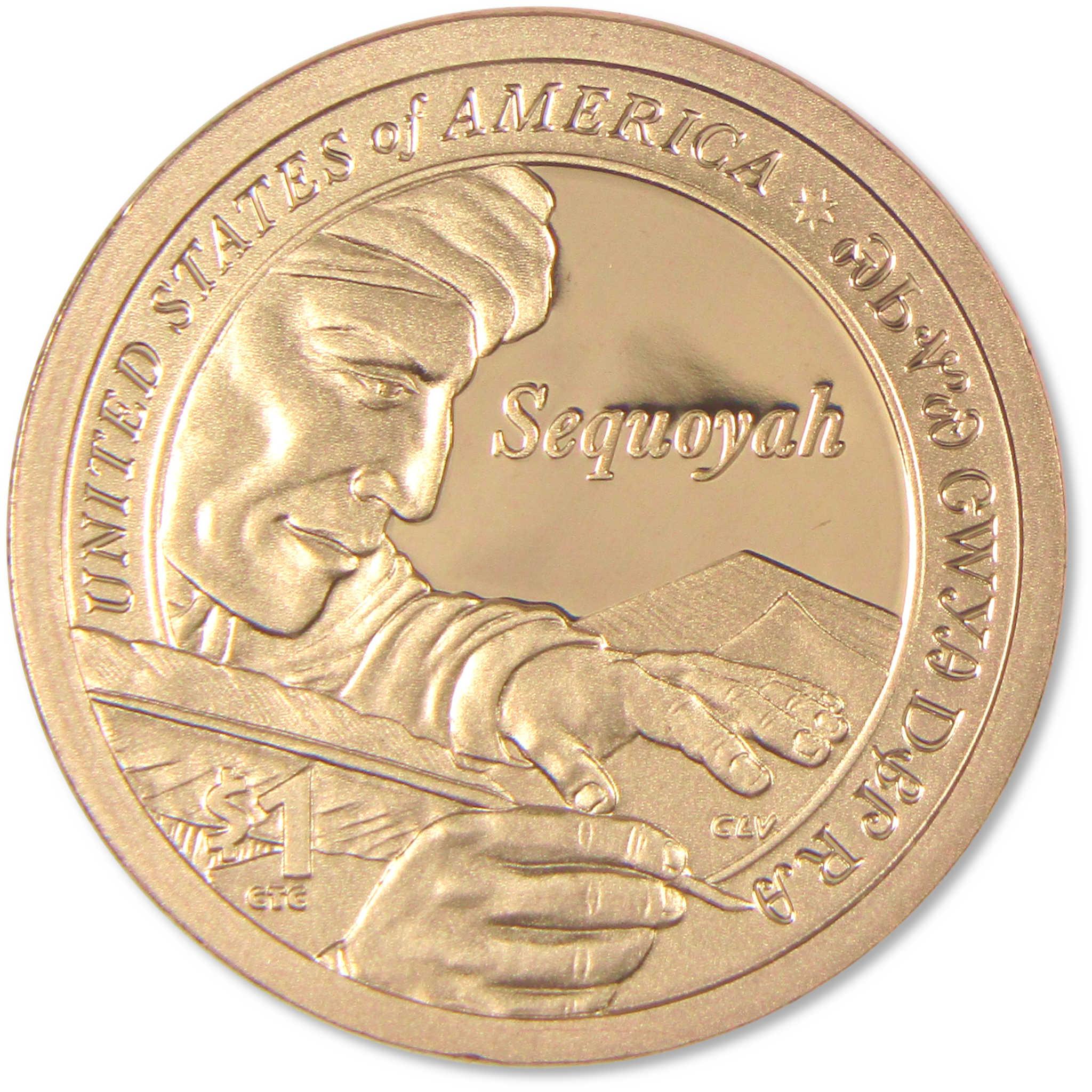 2017 S Sequoyah Native American Dollar Choice Proof $1 Coin