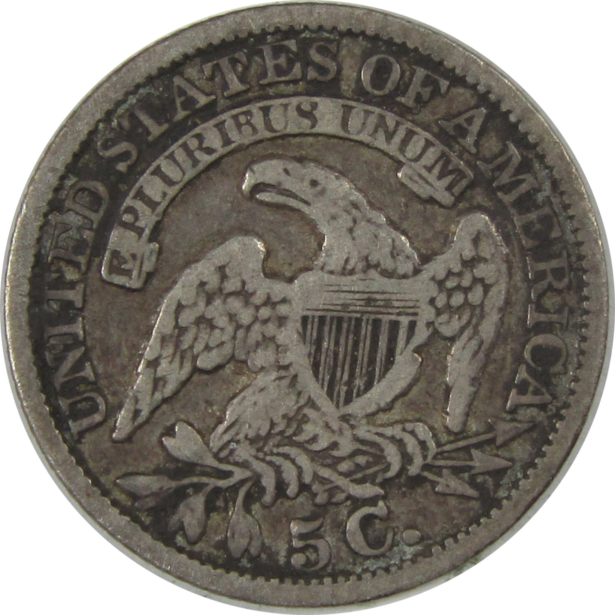 1835 Large Date and 5C Capped Bust Half Dime VG Very Good SKU:I23171