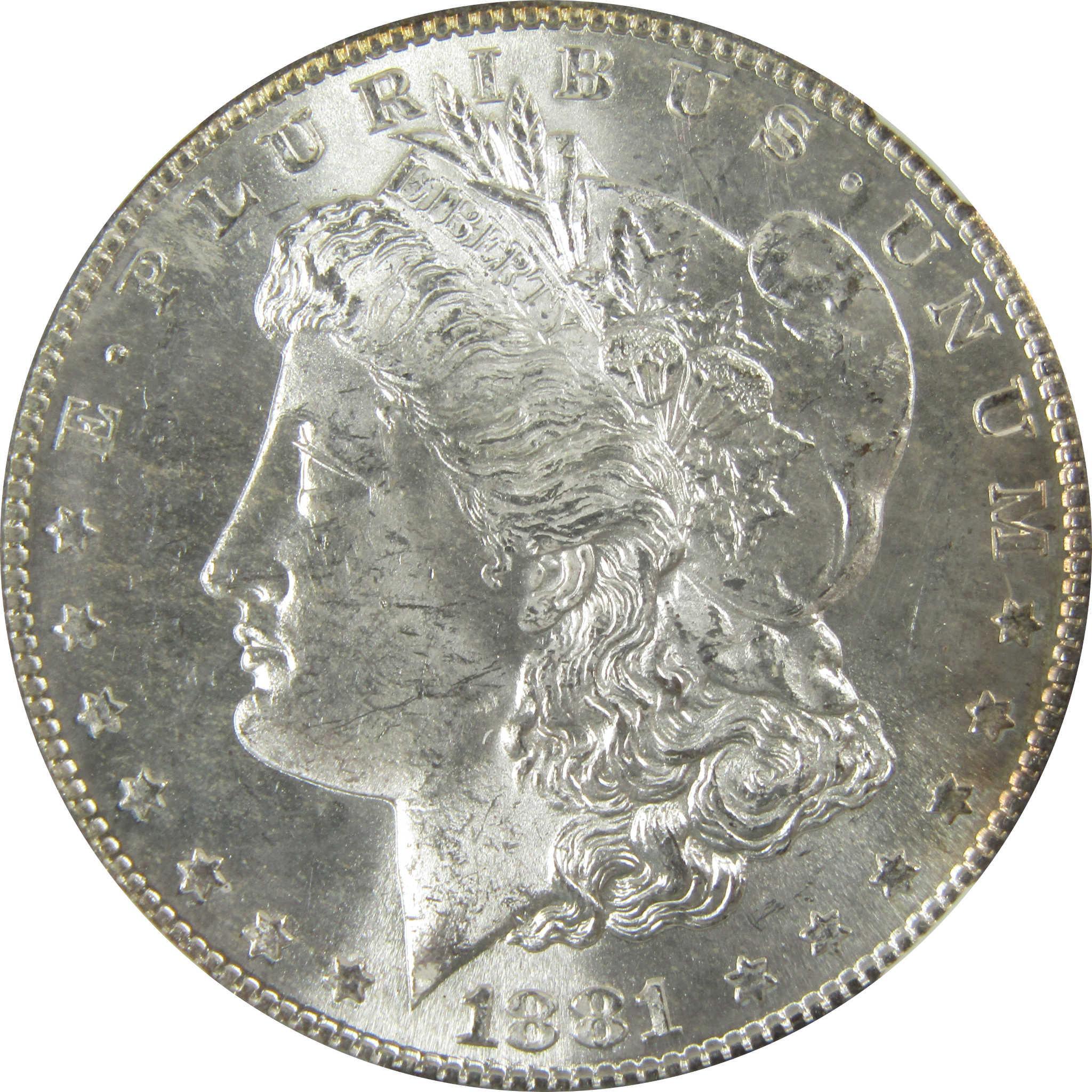 1881 S Morgan Silver Dollar MS 63 NGC Toned Reverse SKU:CP400