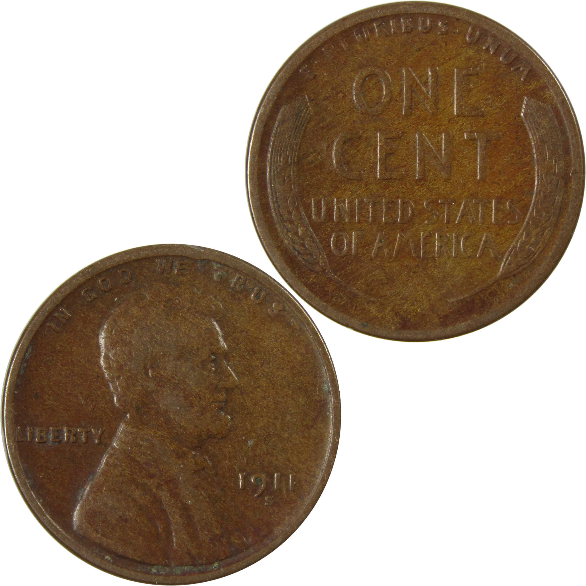 1911 S Lincoln Wheat Cent VF Very Fine Penny 1c Coin SKU:I27671