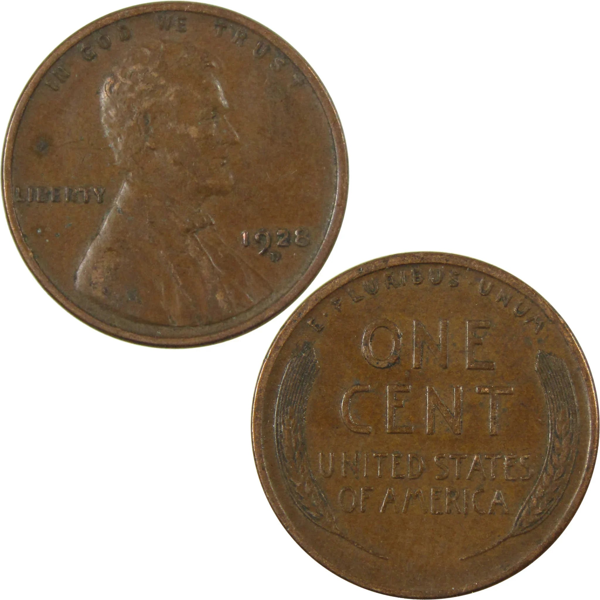 1928 D Lincoln Wheat Cent VF Very Fine Penny 1c Coin SKU:I27584