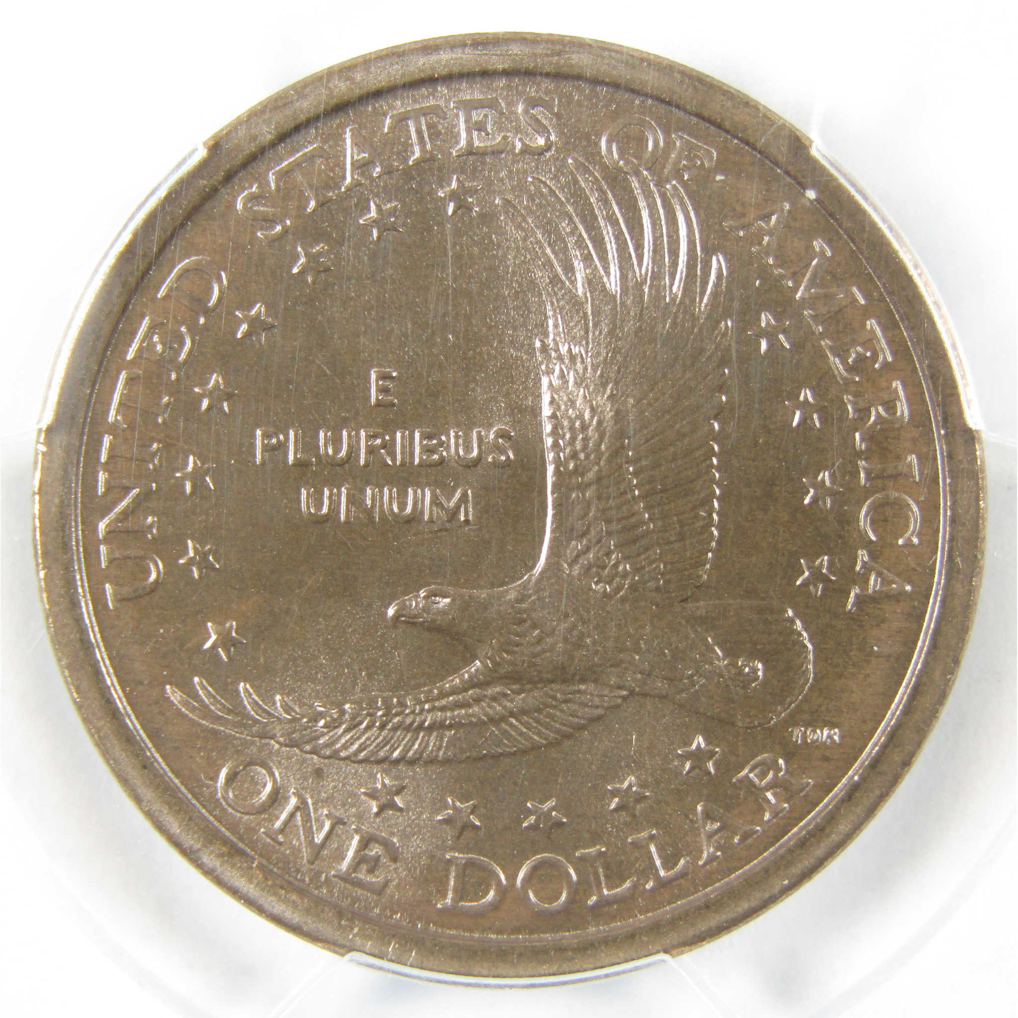 2001 P Sacagawea $1 MS 66 PCGS Improperly Annealed Planchet Mint Error