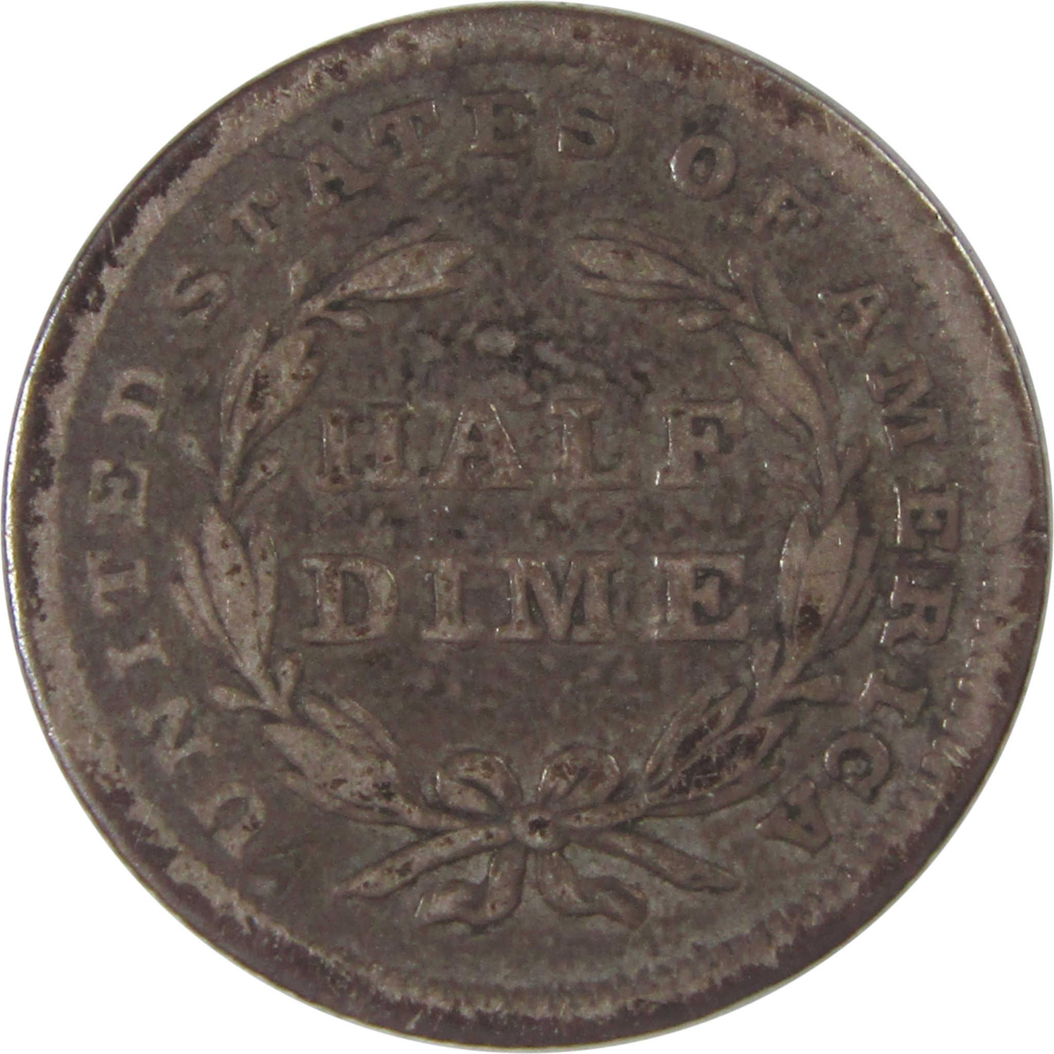1837 Small Date Seated Liberty Half Dime VF Details Silver SKU:I17601
