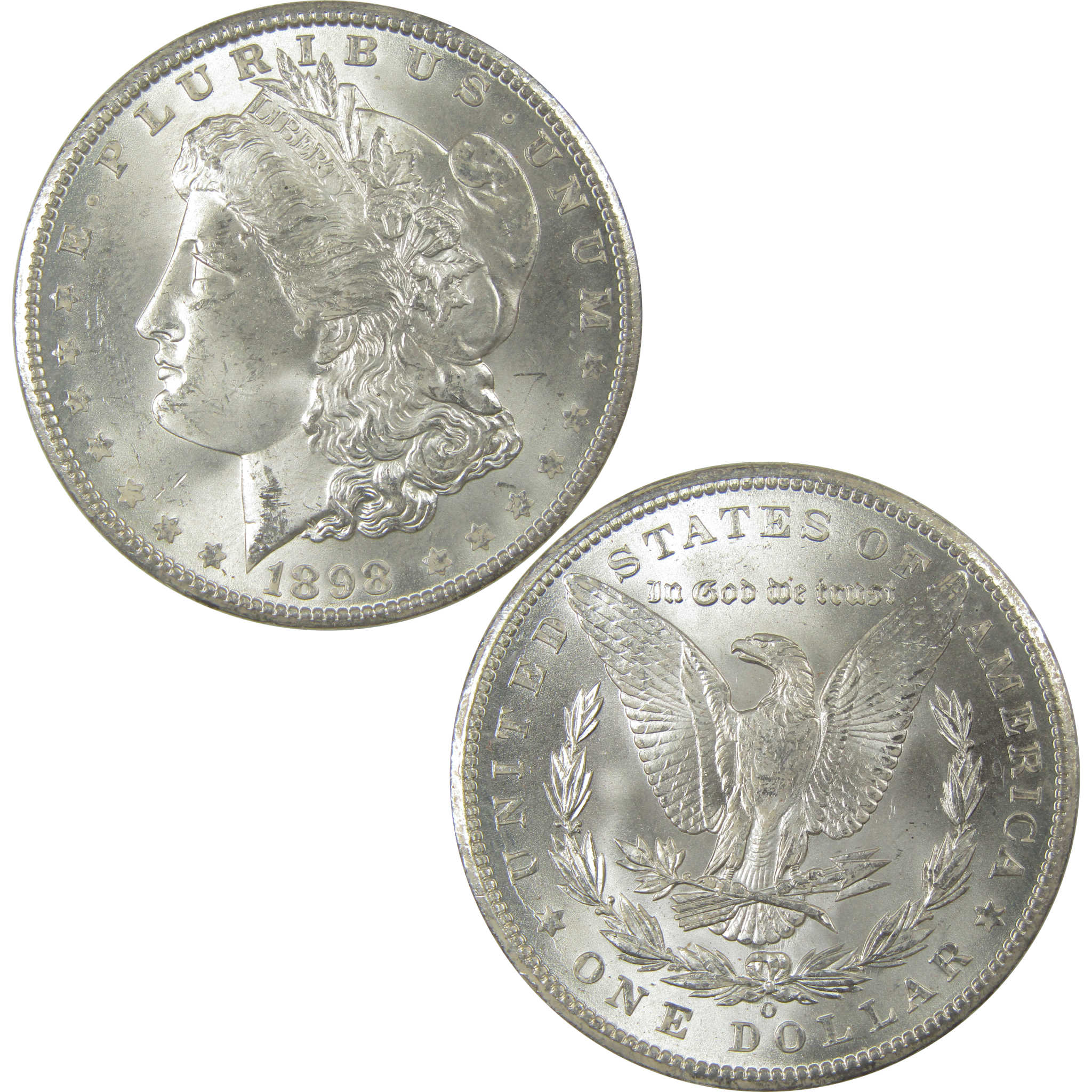 1898 O Morgan Dollar Uncirculated Silver $1 Coin SKU:I20480 - Morgan coin - Morgan silver dollar - Morgan silver dollar for sale - Profile Coins & Collectibles