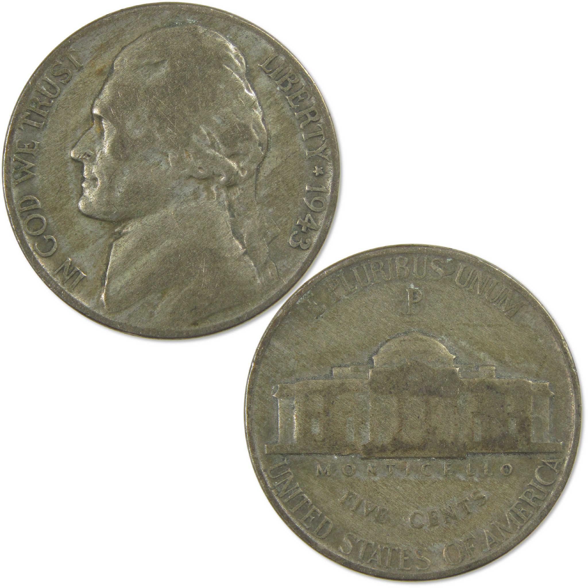 United States Nickel Liberty Buffalo & Jefferson 5-Coin Type Set