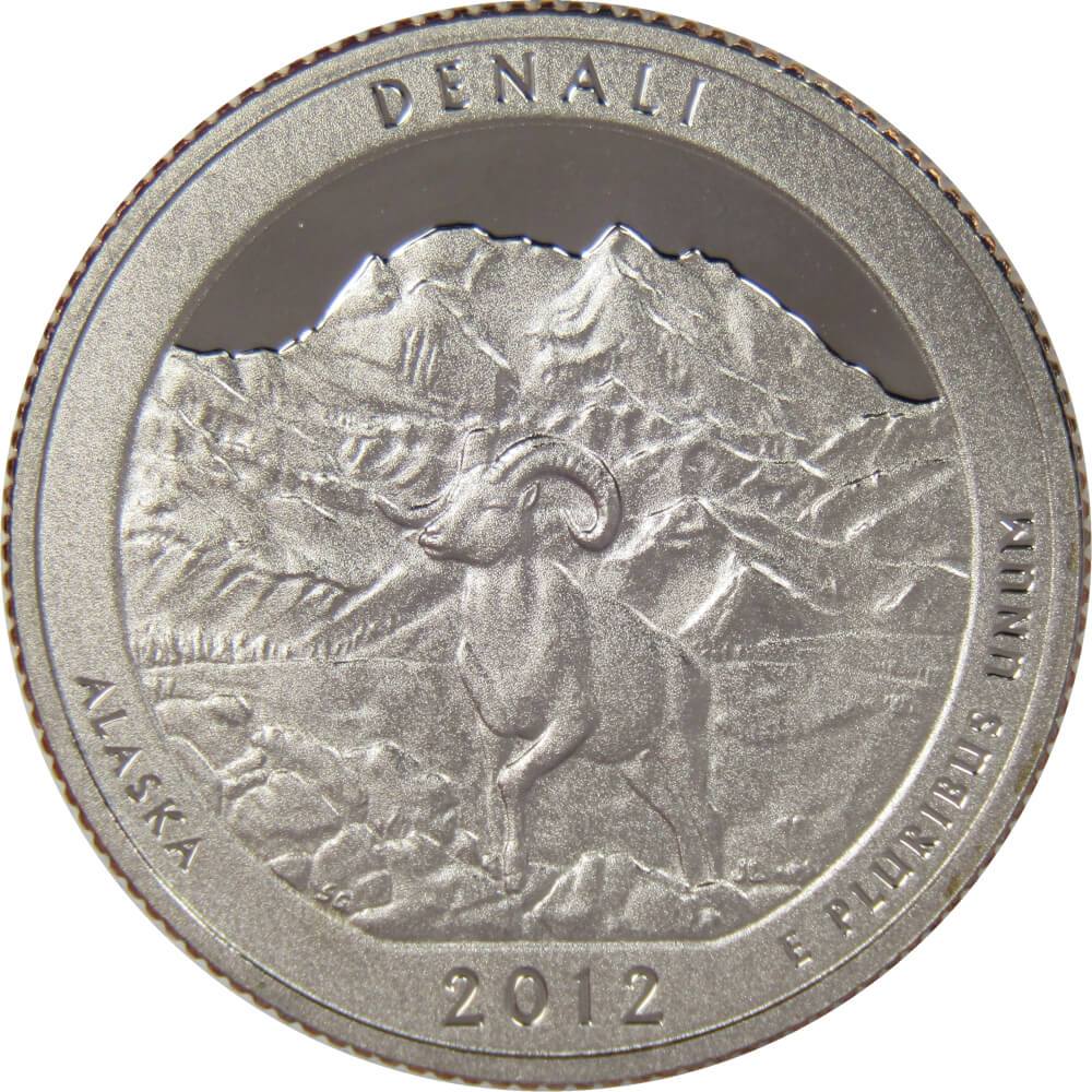 2012 S Denali National Park and Preserve Quarter Clad Proof 25c Coin