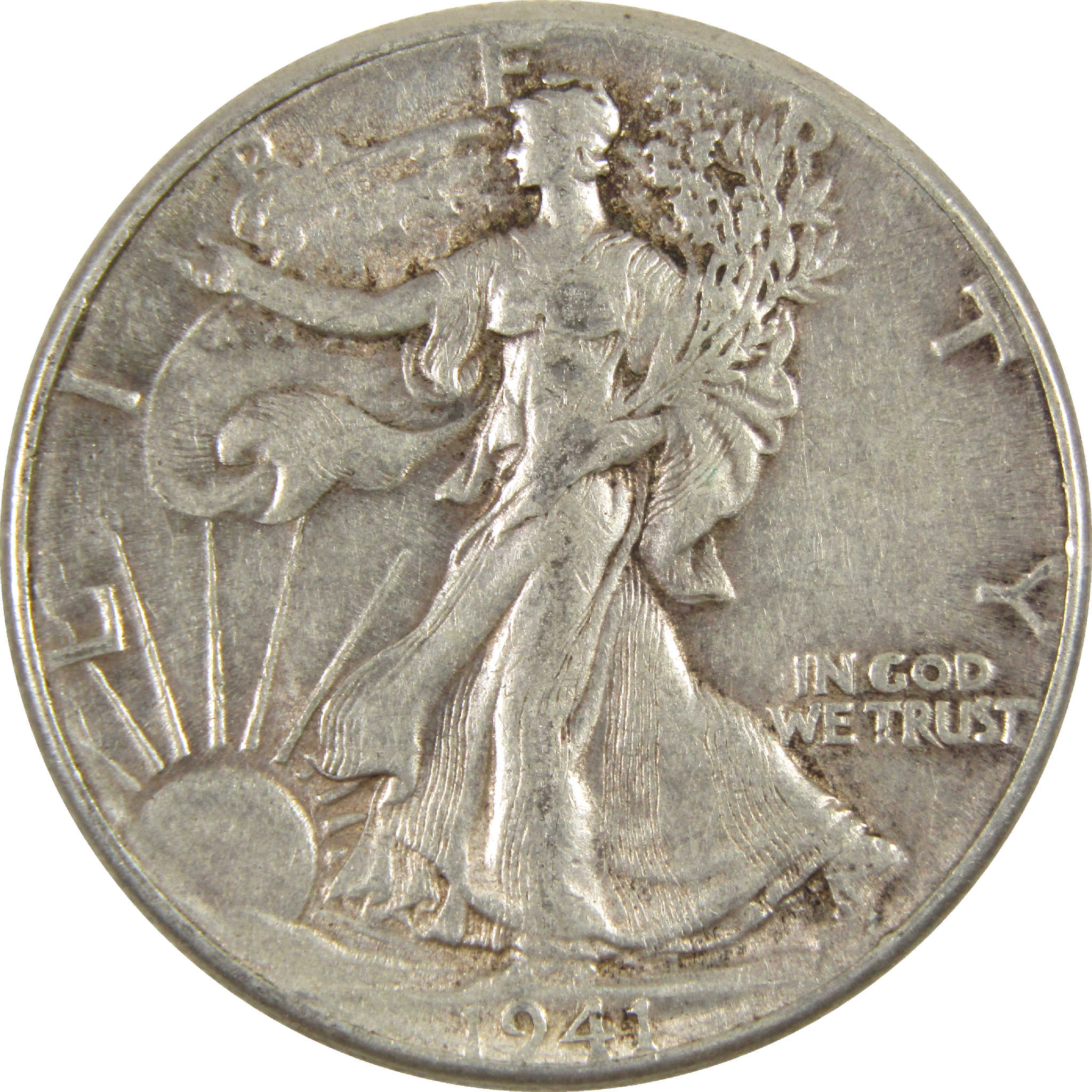 1941 Liberty Walking Half Dollar VF Very Fine Silver 50c Coin