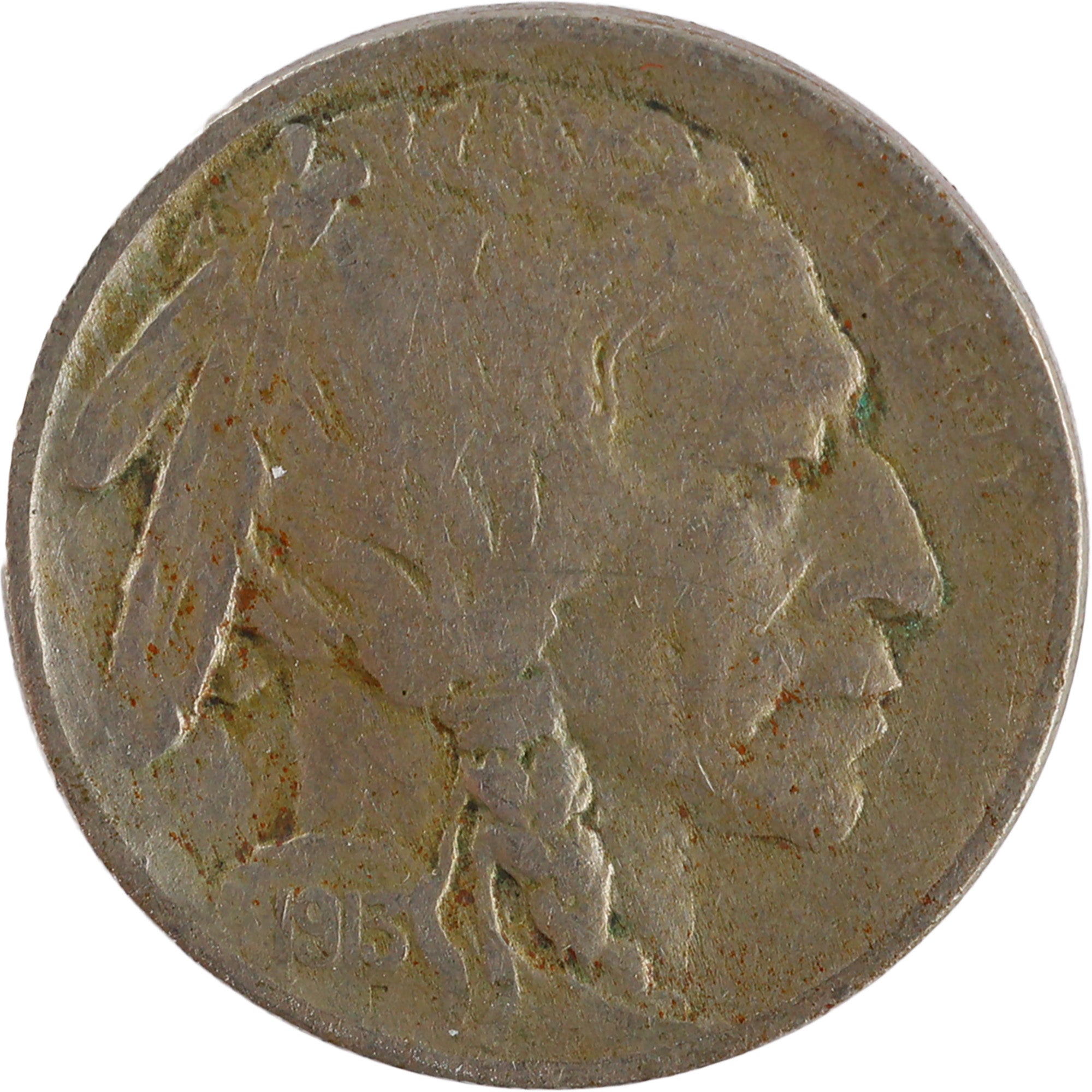 1913 Type 2 Indian Head Buffalo Nickel VF Very Fine 5c Coin SKU:I11962