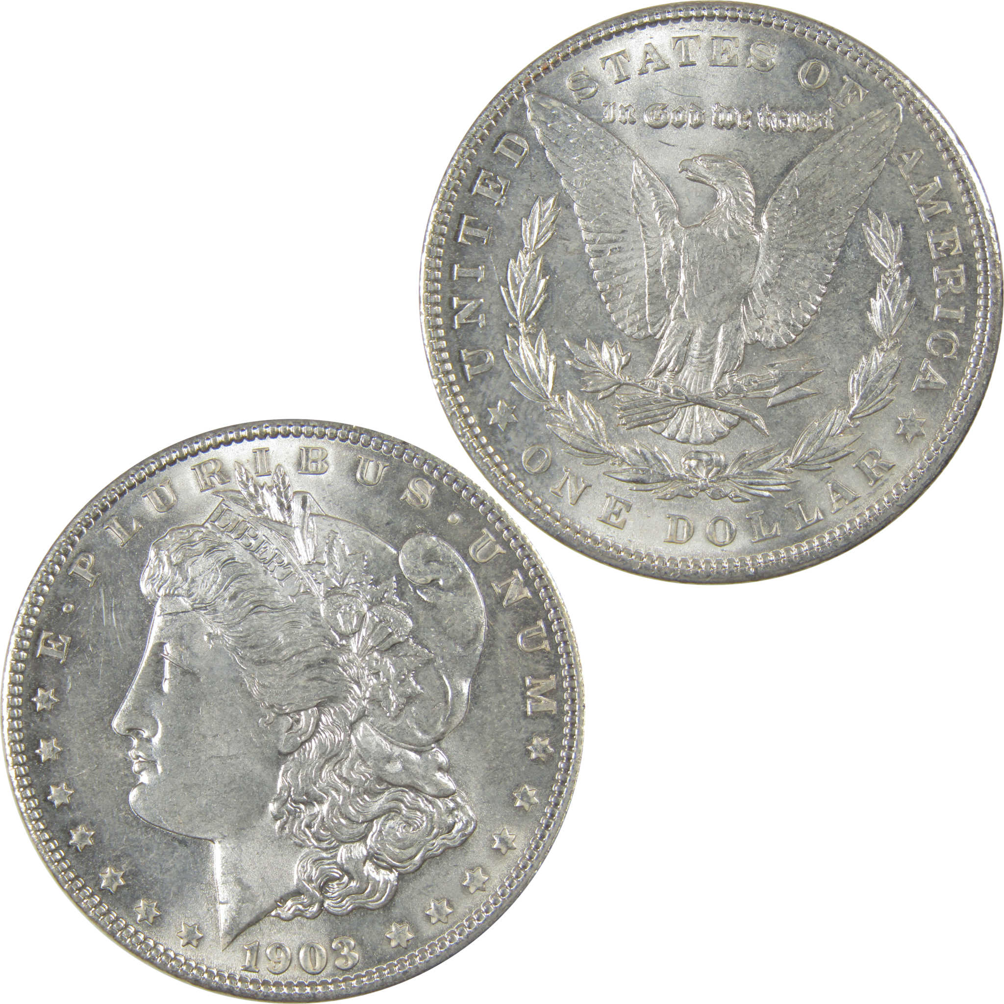 1903 Morgan Dollar AU About Uncirculated Silver $1 Coin SKU:I23781 - Morgan coin - Morgan silver dollar - Morgan silver dollar for sale - Profile Coins & Collectibles