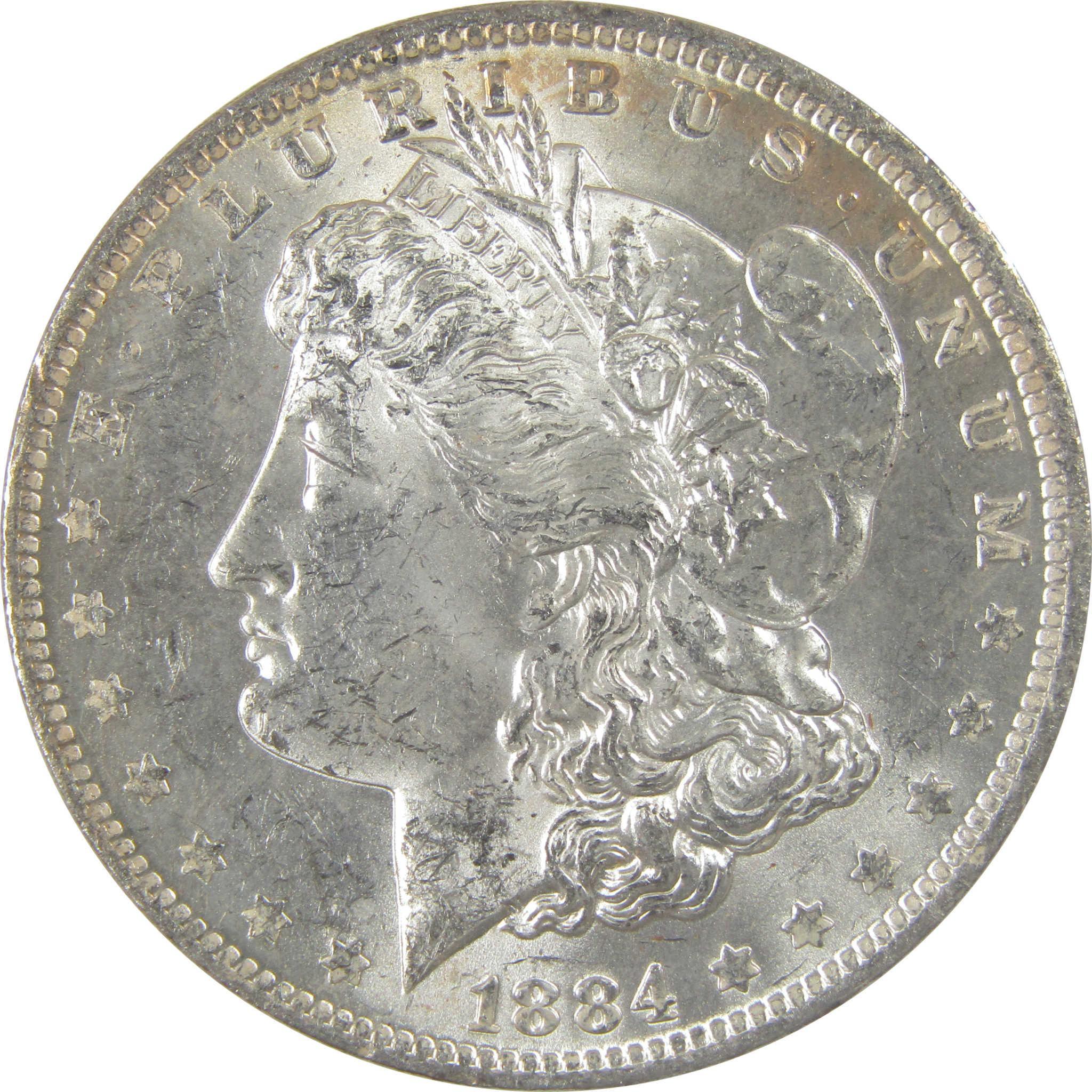 1884 O Morgan Silver Dollar BU Choice Uncirculated Toned SKU:I24185