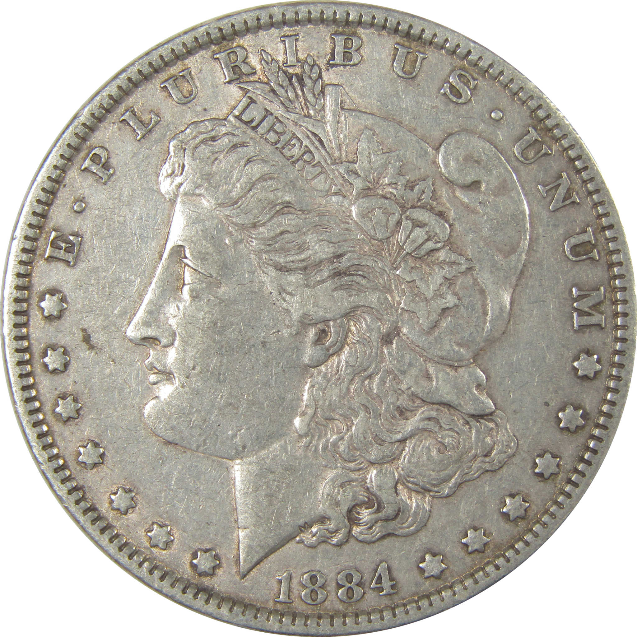 1884 Morgan Dollar XF EF Extremely Fine Silver $1 Coin SKU:CPC1017 - Morgan coin - Morgan silver dollar - Morgan silver dollar for sale - Profile Coins & Collectibles
