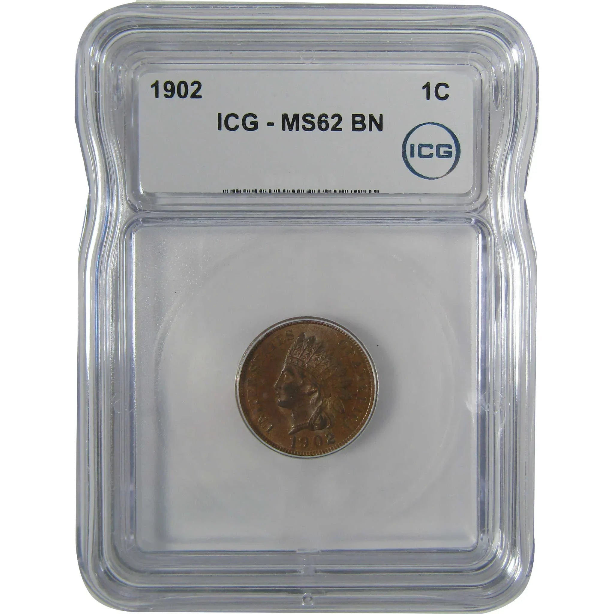 1902 Indian Head Cent MS 62 BN ICG Penny Uncirculated SKU:I22937