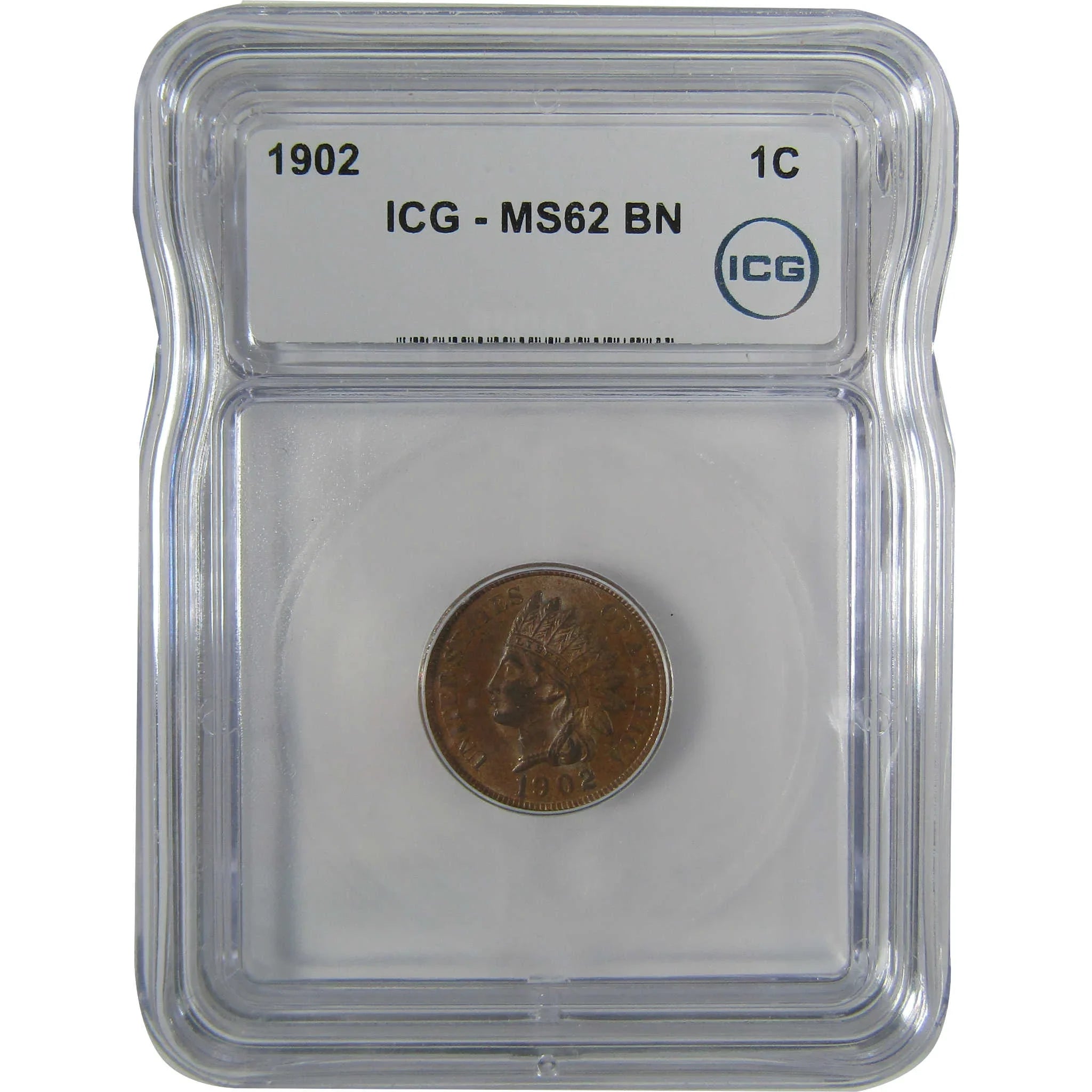 1902 Indian Head Cent MS 62 BN ICG Penny Uncirculated SKU:I22937