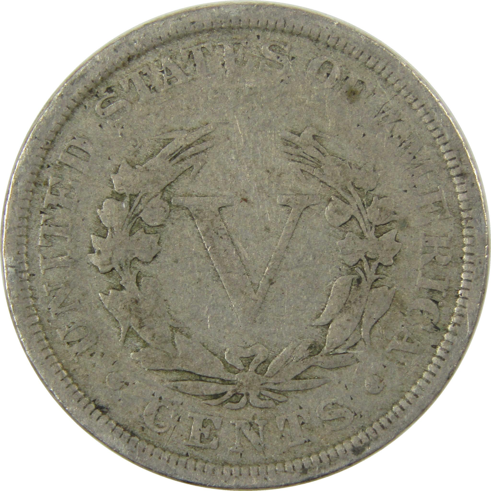1901 Liberty Head V Nickel G Good 5c Coin SKU:I27212