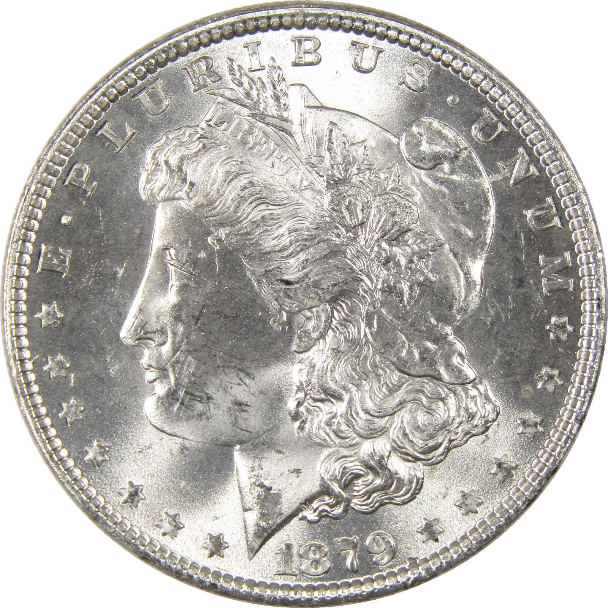1879 Morgan Dollar BU Choice Uncirculated Silver $1 Coin - Morgan coin - Morgan silver dollar - Morgan silver dollar for sale - Profile Coins & Collectibles